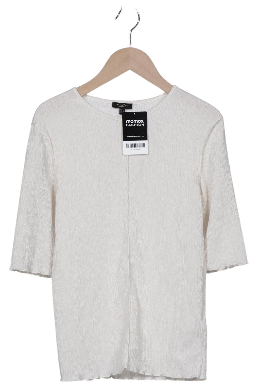 

Massimo Dutti Damen T-Shirt, cremeweiß, Gr. 36