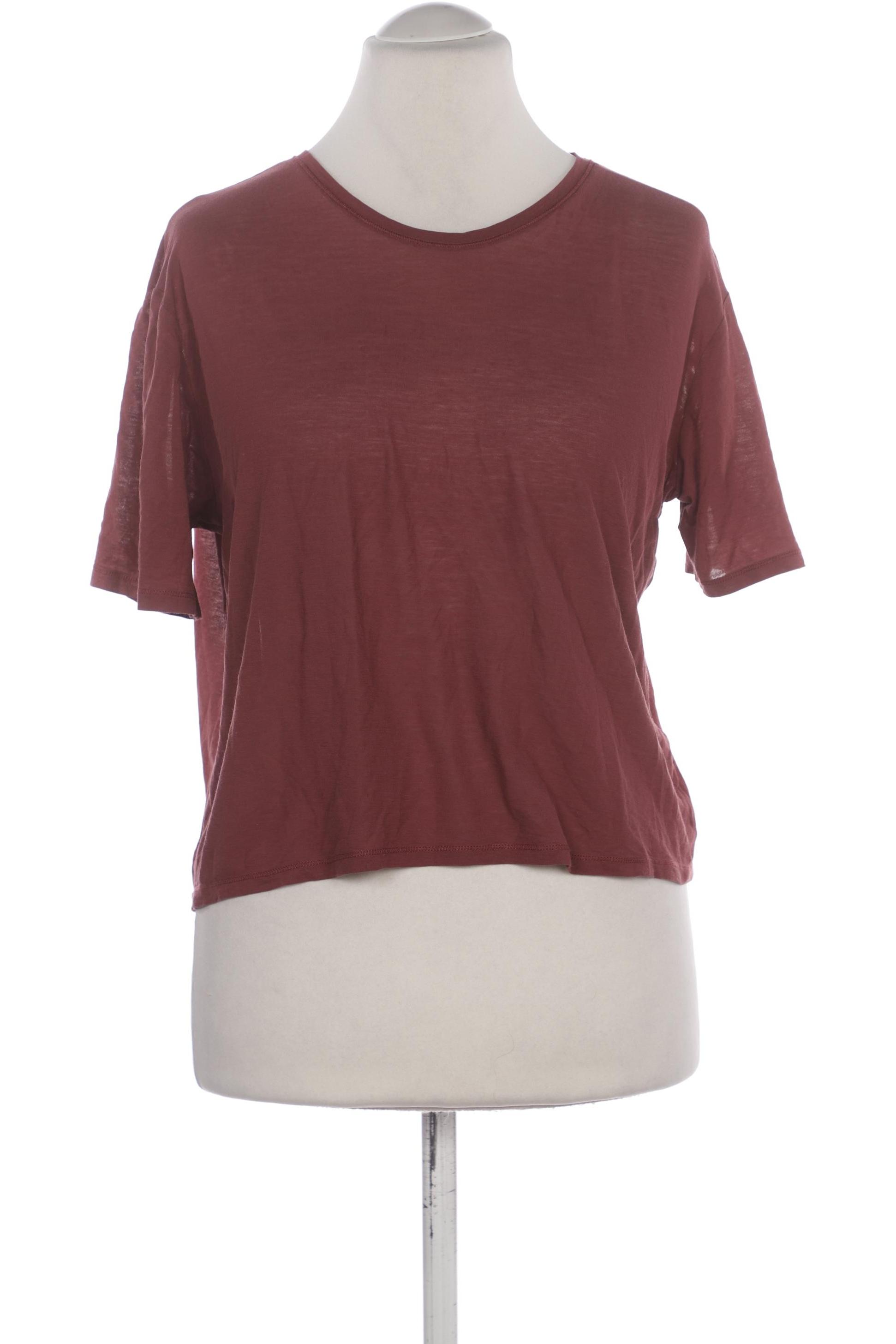 

Massimo Dutti Damen T-Shirt, bordeaux, Gr. 42