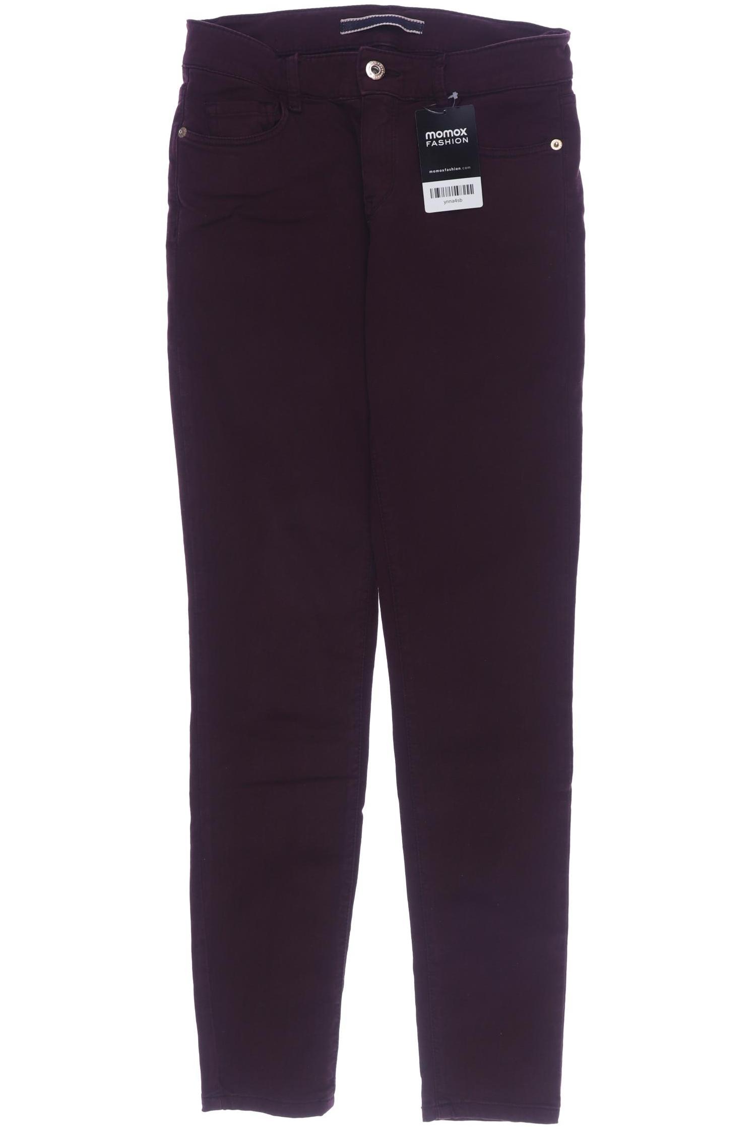 

Massimo Dutti Damen Jeans, bordeaux, Gr. 36