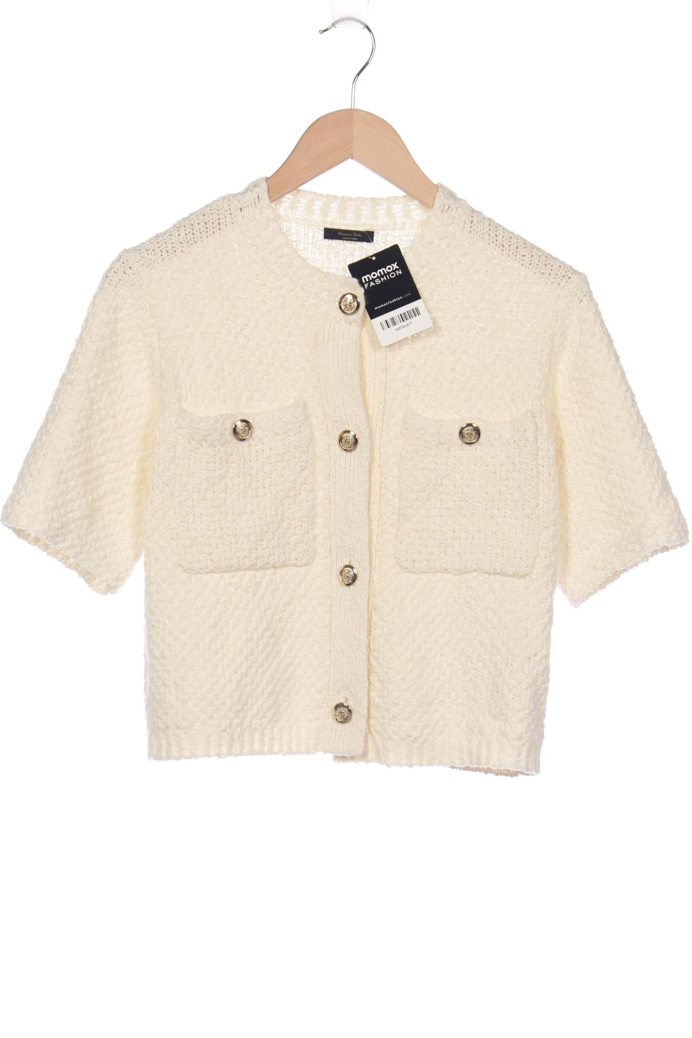 

Massimo Dutti Damen Strickjacke, cremeweiß, Gr. 34