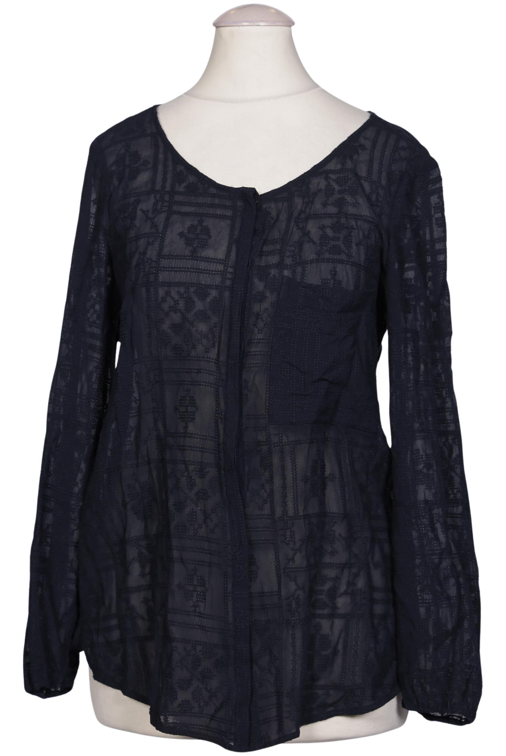 

Massimo Dutti Damen Bluse, marineblau, Gr. 36