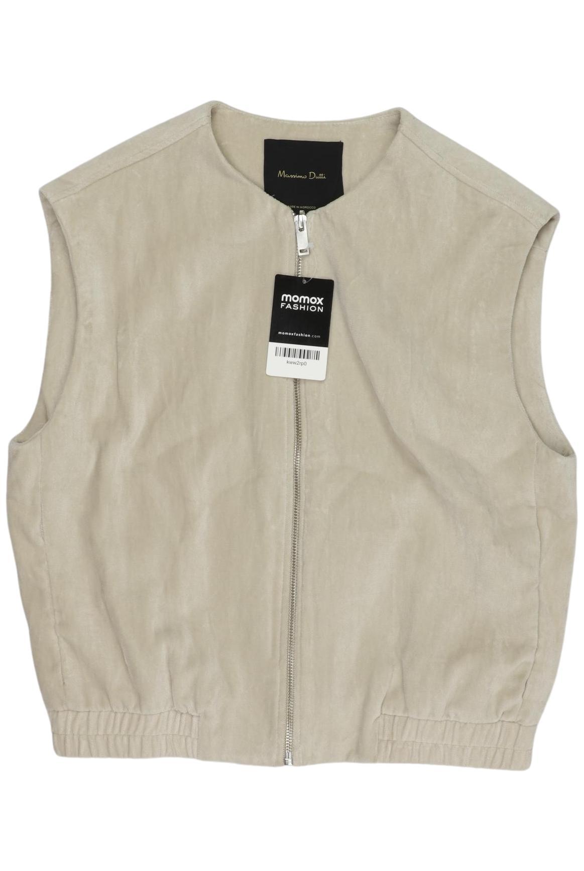 

Massimo Dutti Damen Weste, beige, Gr. 34