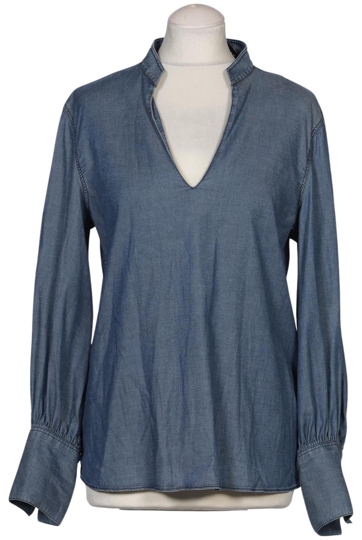 

Massimo Dutti Damen Bluse, blau, Gr. 40