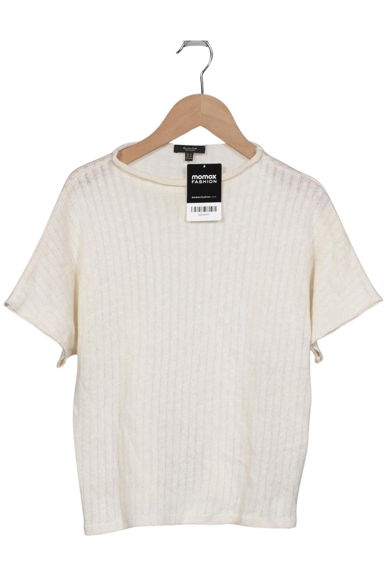 

Massimo Dutti Damen Pullover, cremeweiß, Gr. 34