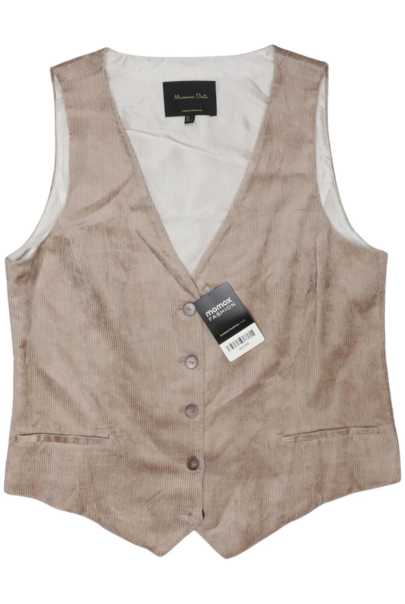 

Massimo Dutti Damen Weste, beige, Gr. 42