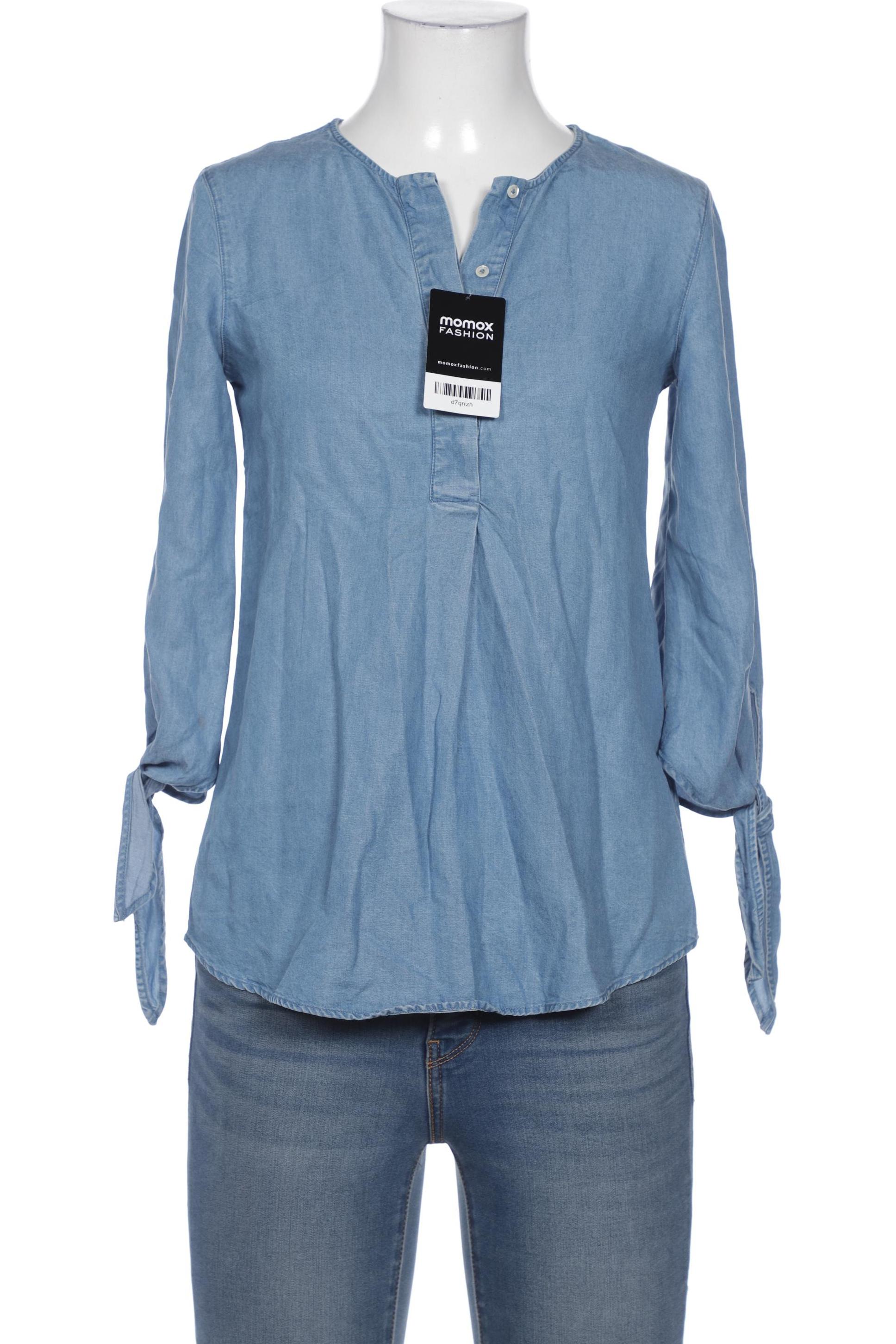 

Massimo Dutti Damen Bluse, blau, Gr. 34