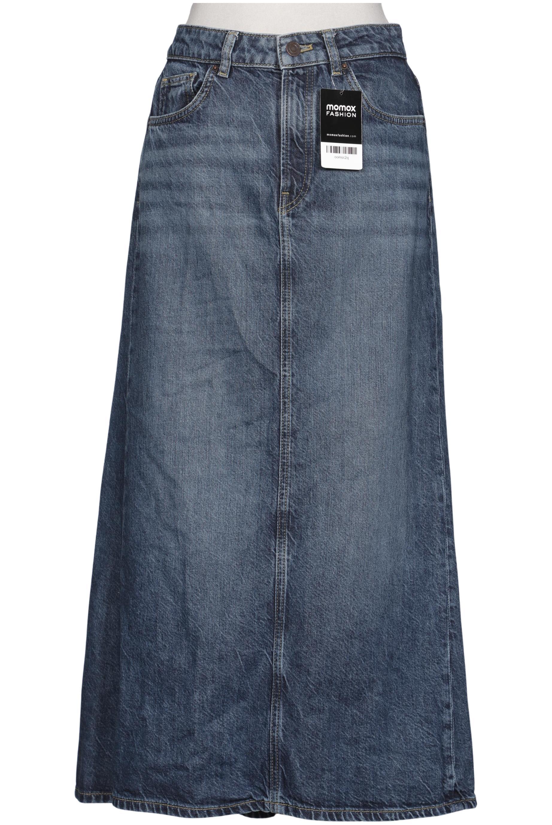 

Massimo Dutti Damen Rock, blau, Gr. 38