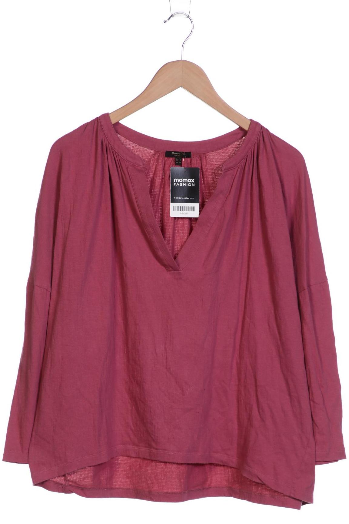 

Massimo Dutti Damen Langarmshirt, bordeaux