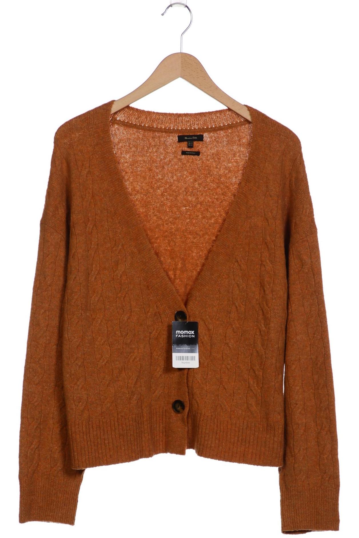 

Massimo Dutti Damen Strickjacke, orange, Gr. 38
