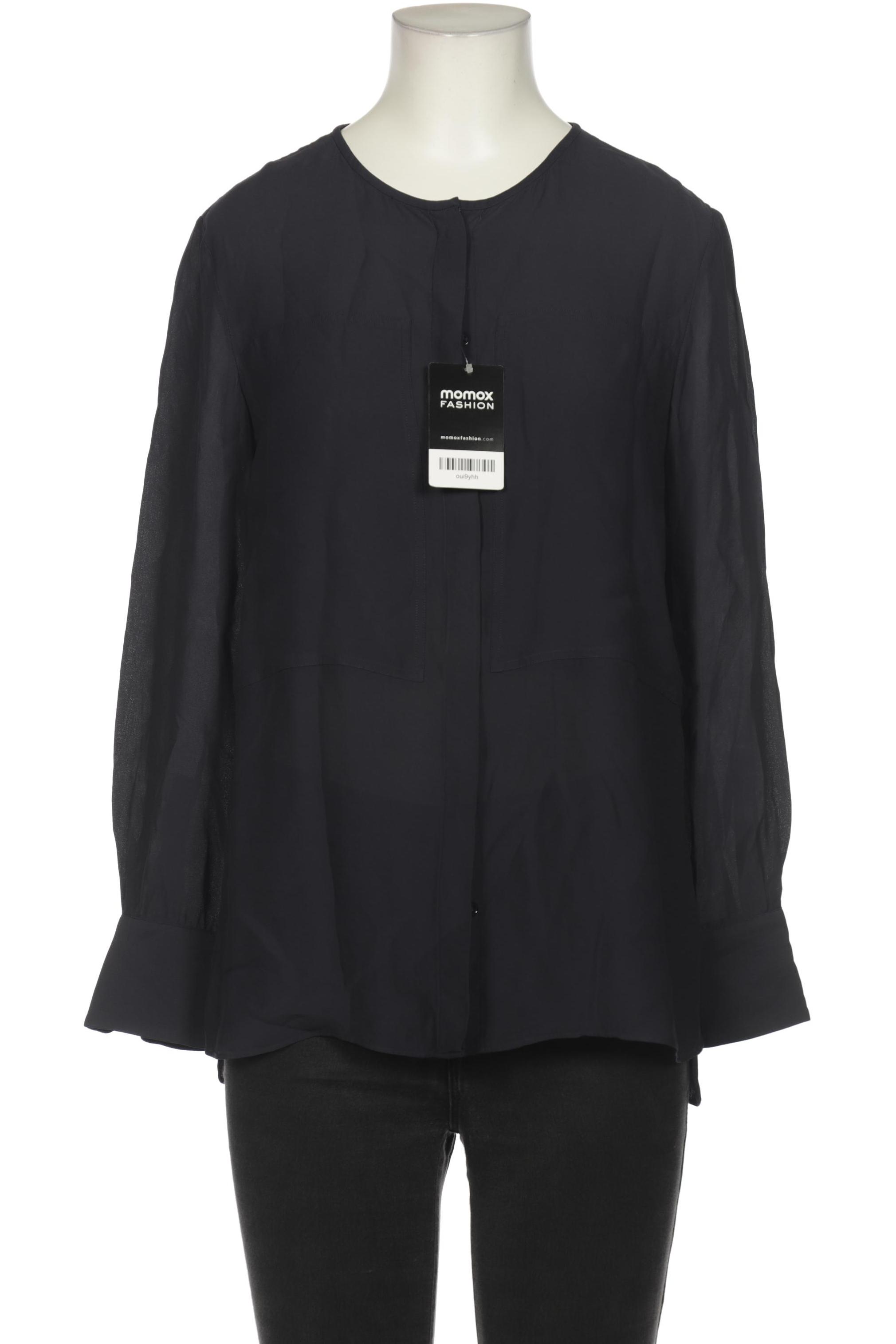 

Massimo Dutti Damen Bluse, marineblau, Gr. 36
