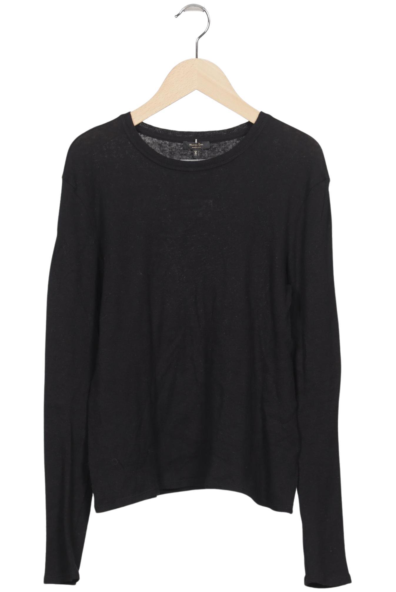 

Massimo Dutti Damen Langarmshirt, schwarz, Gr. 42
