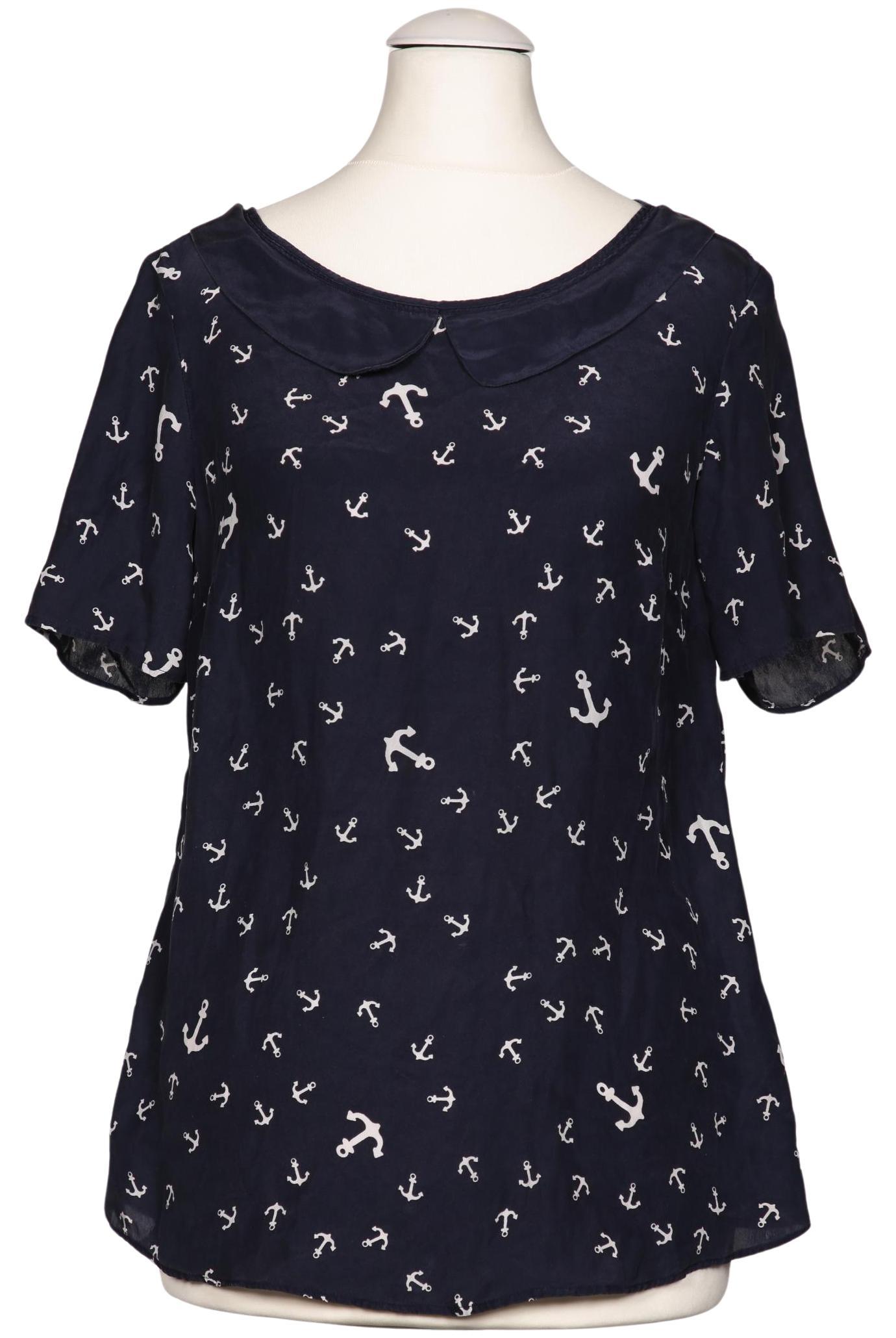 

Massimo Dutti Damen Bluse, marineblau, Gr. 34