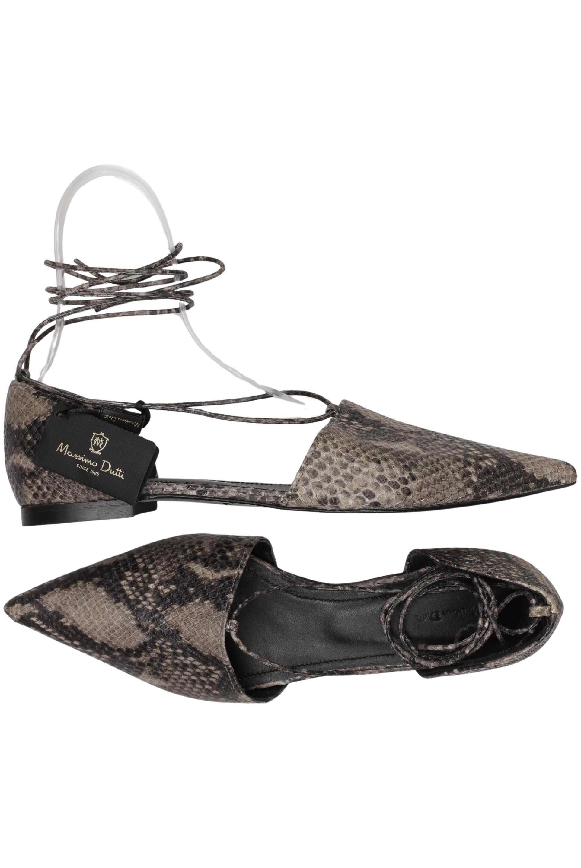 

Massimo Dutti Damen Ballerinas, grau, Gr. 40
