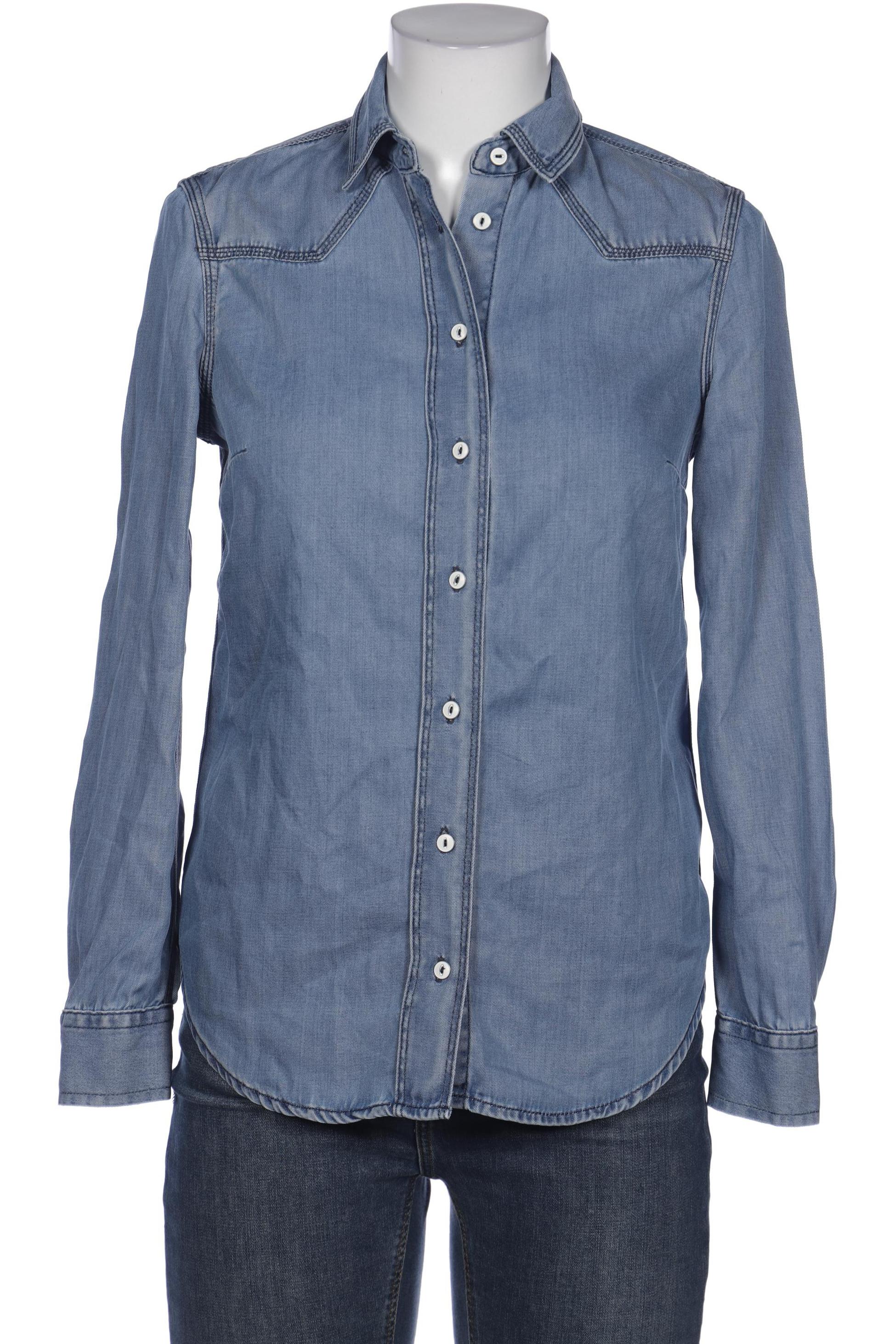 

Massimo Dutti Damen Bluse, blau, Gr. 36