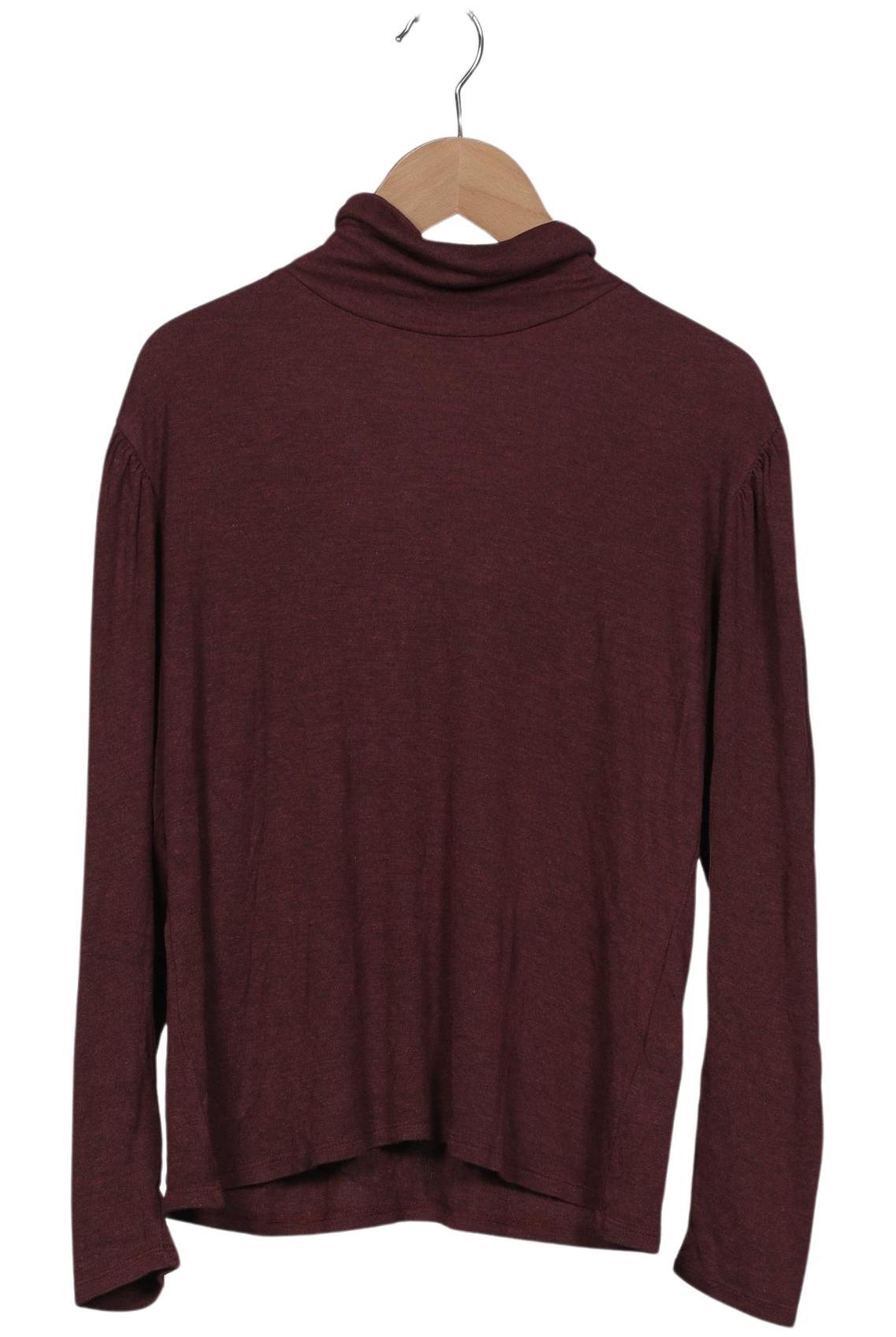 

Massimo Dutti Damen Langarmshirt, bordeaux, Gr. 34