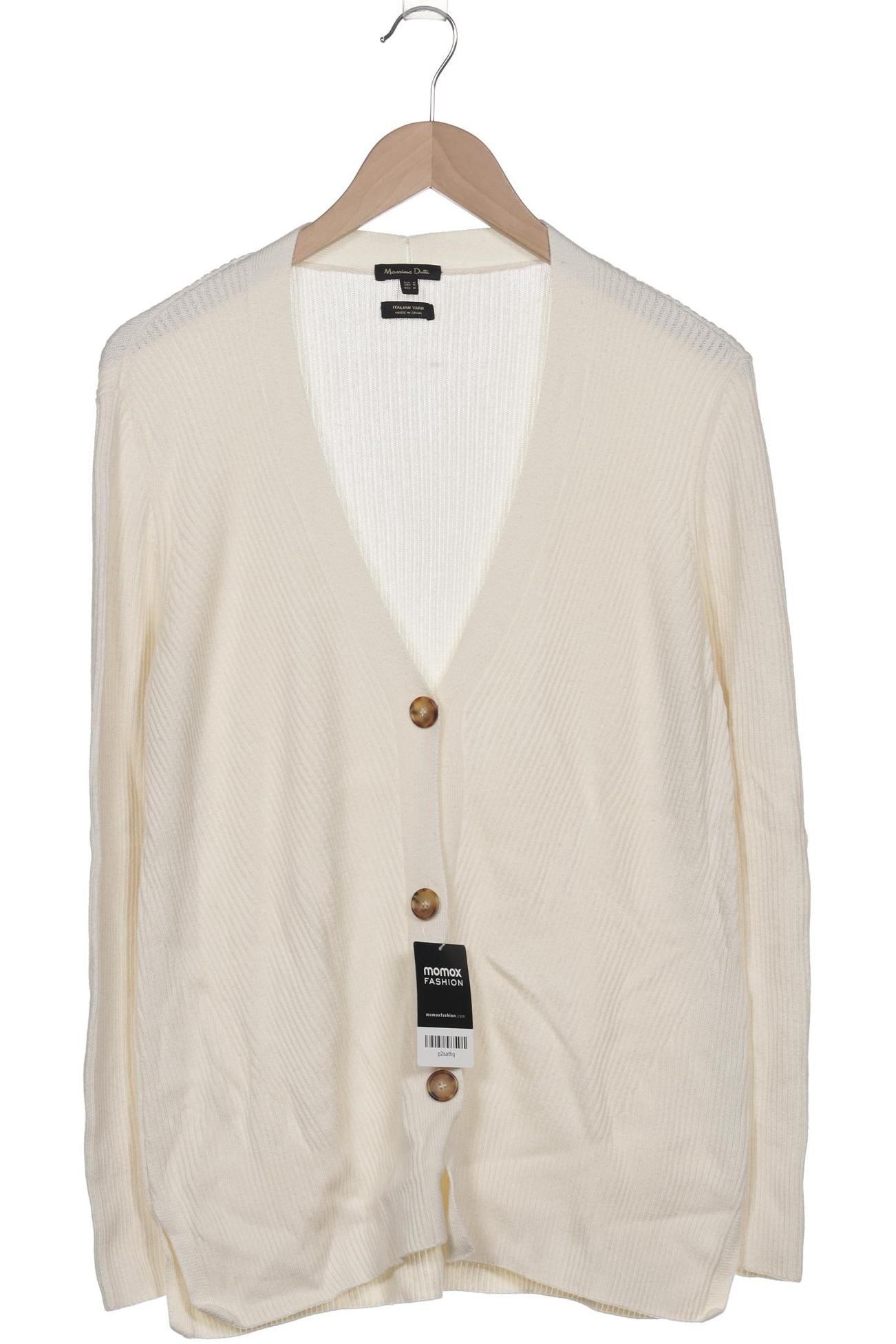 

Massimo Dutti Damen Strickjacke, cremeweiß, Gr. 38