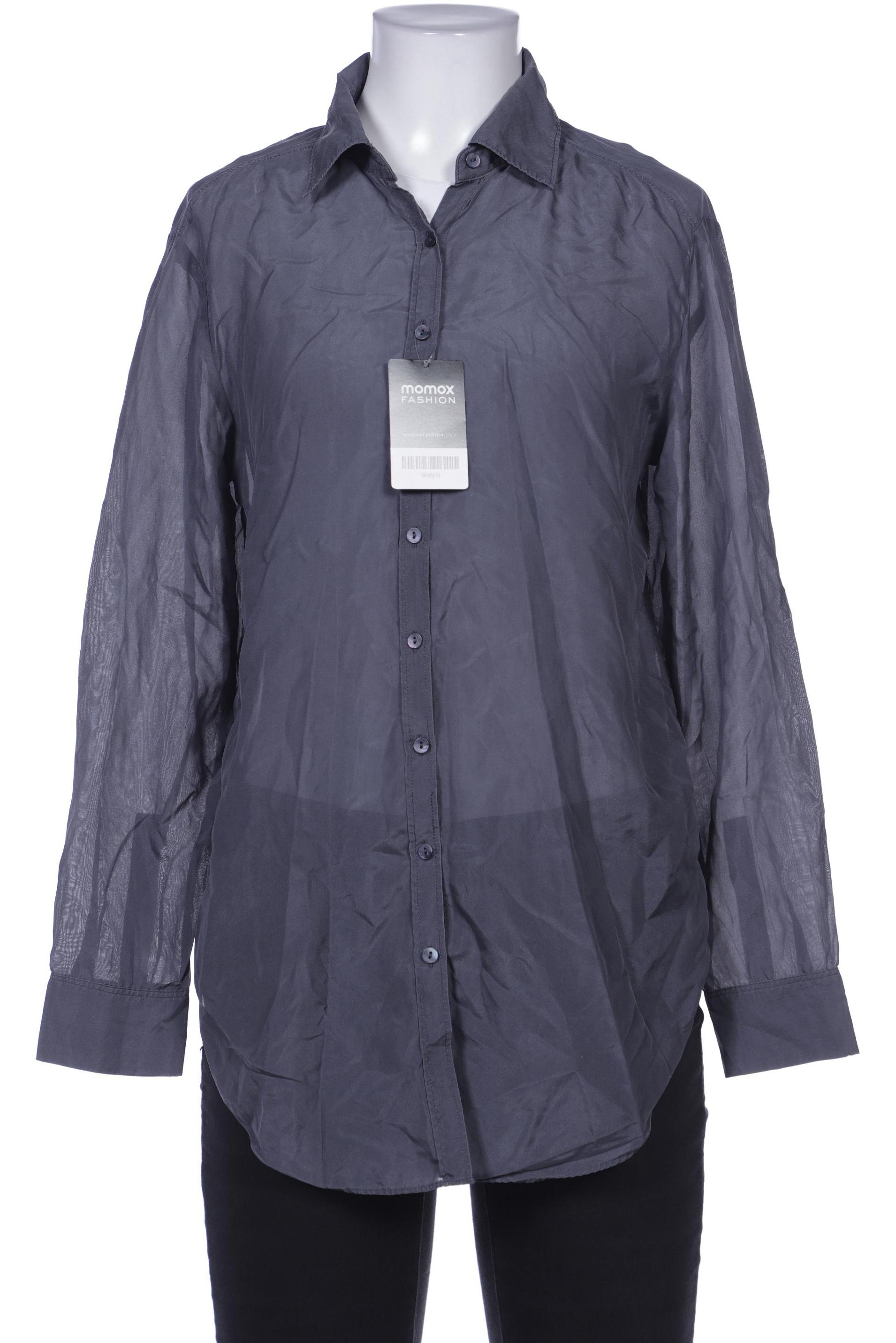 

Massimo Dutti Damen Bluse, marineblau, Gr. 34