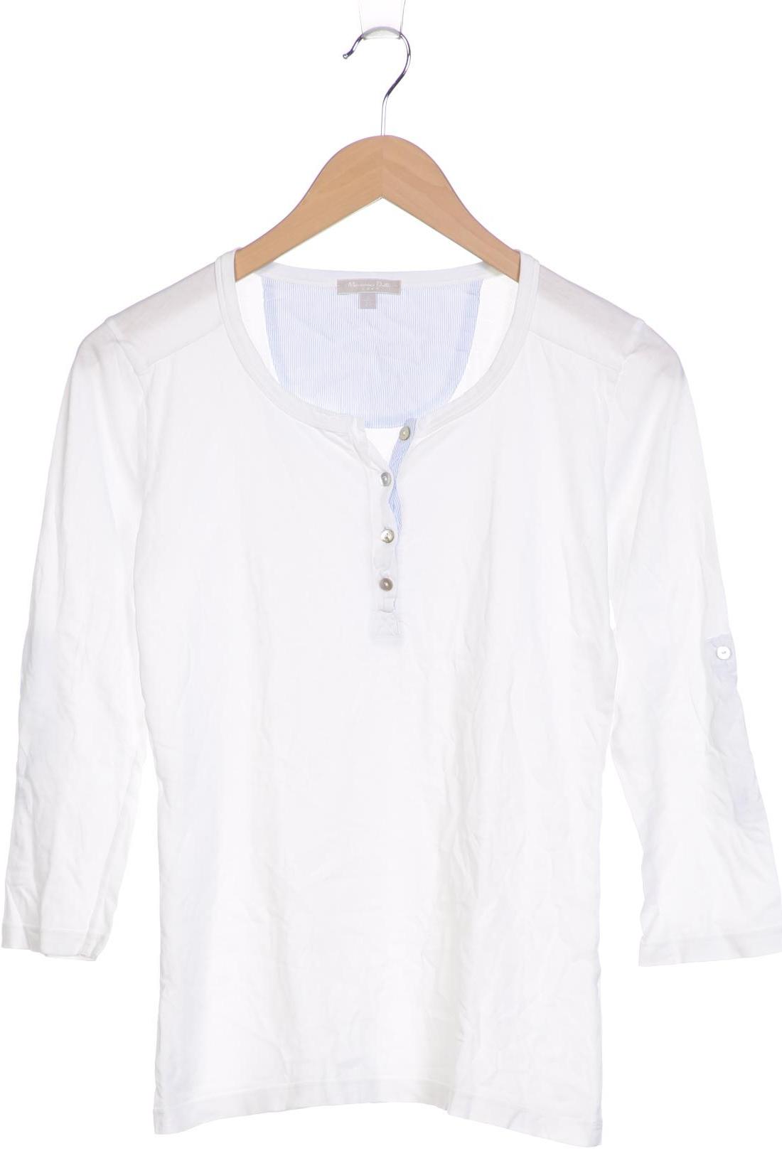 

Massimo Dutti Damen Langarmshirt, weiß, Gr. 36