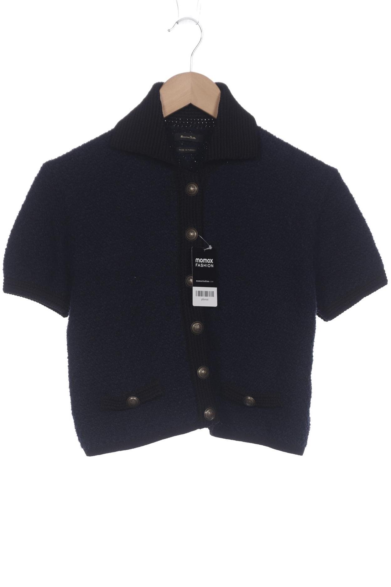 

Massimo Dutti Damen Strickjacke, marineblau, Gr. 34