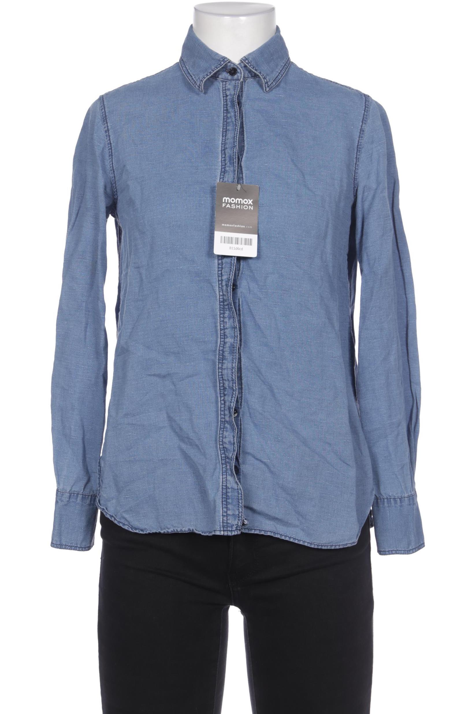 

Massimo Dutti Damen Bluse, blau, Gr. 34