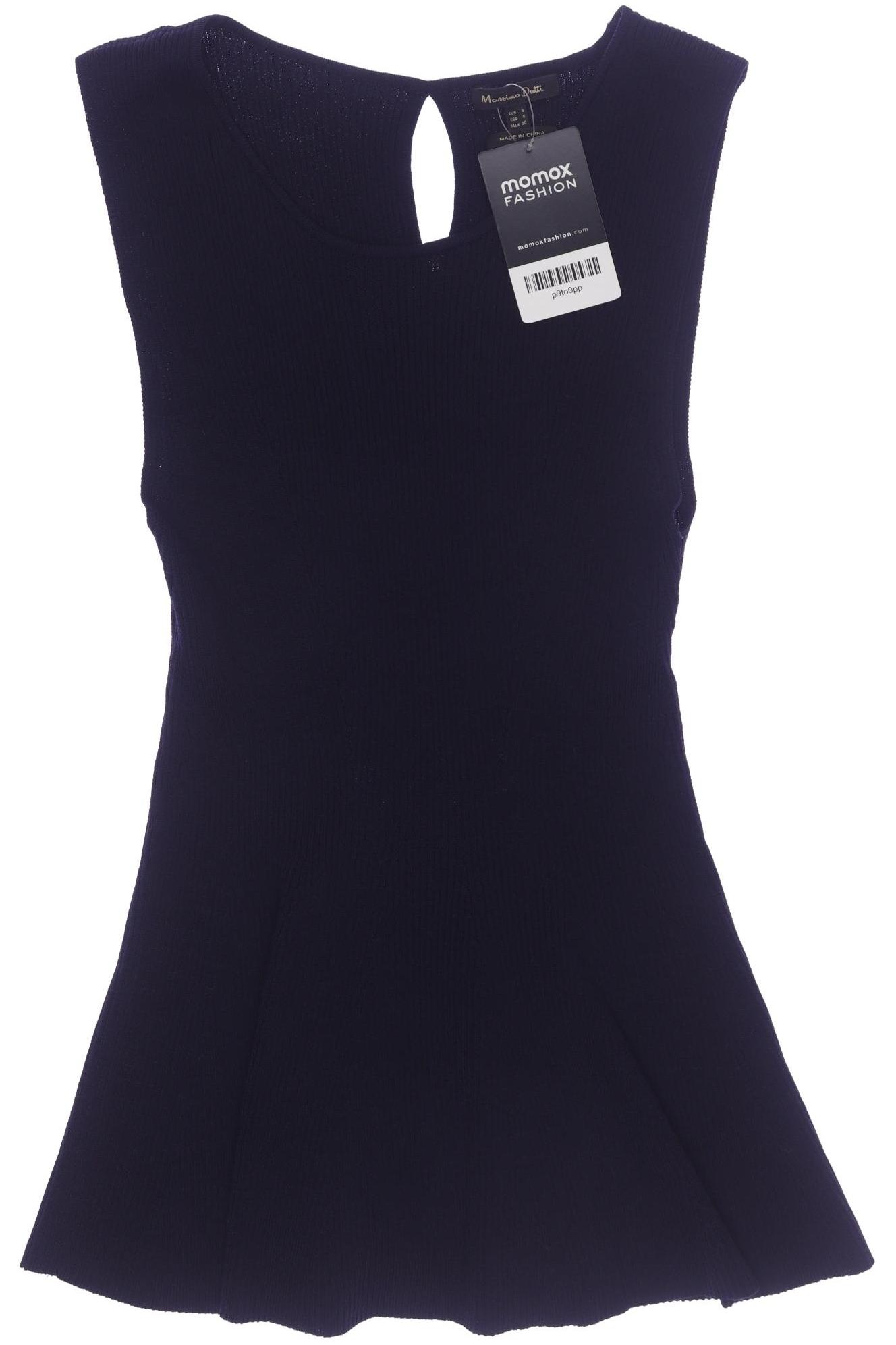 

Massimo Dutti Damen Top, marineblau, Gr. 36