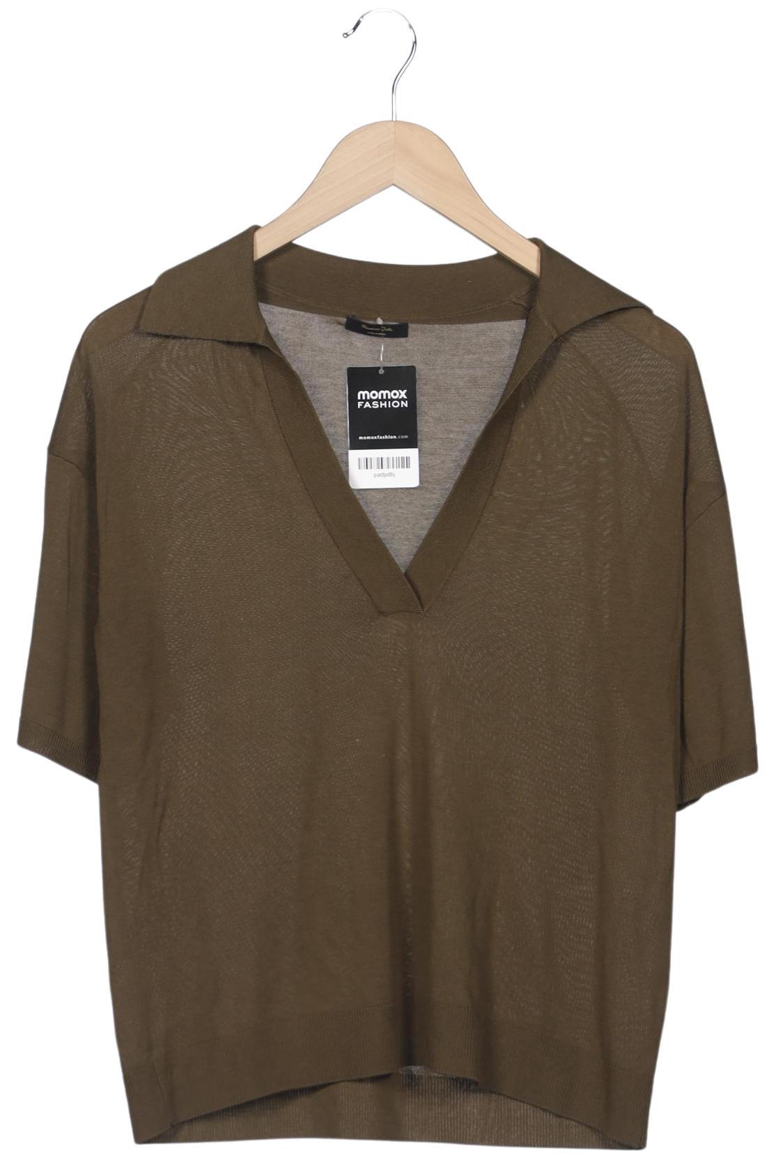 

Massimo Dutti Damen Poloshirt, grün, Gr. 42