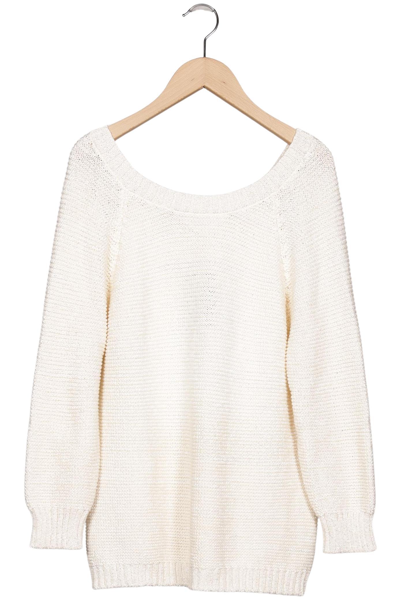 

Massimo Dutti Damen Pullover, cremeweiß, Gr. 42