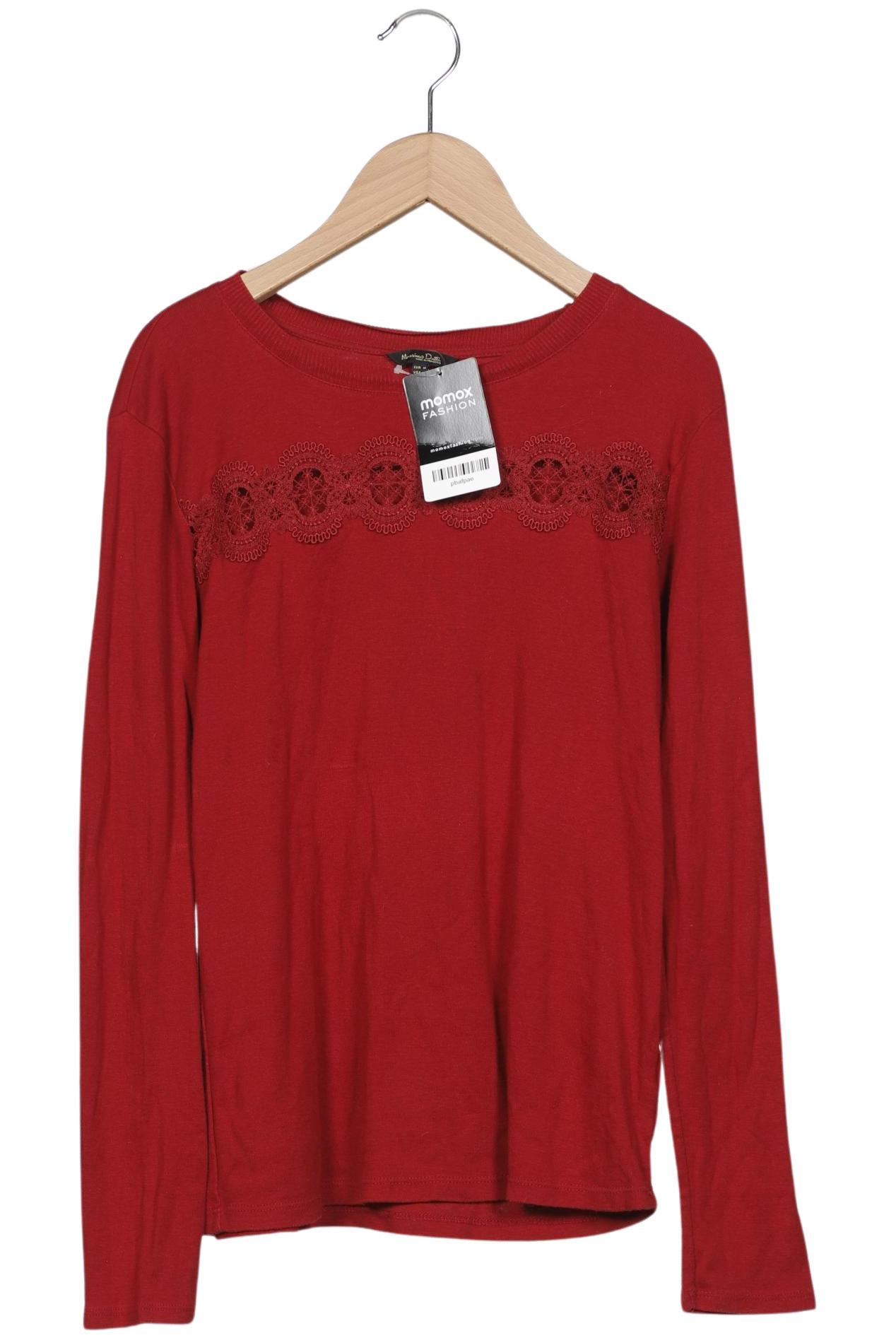 

Massimo Dutti Damen Langarmshirt, rot, Gr. 38