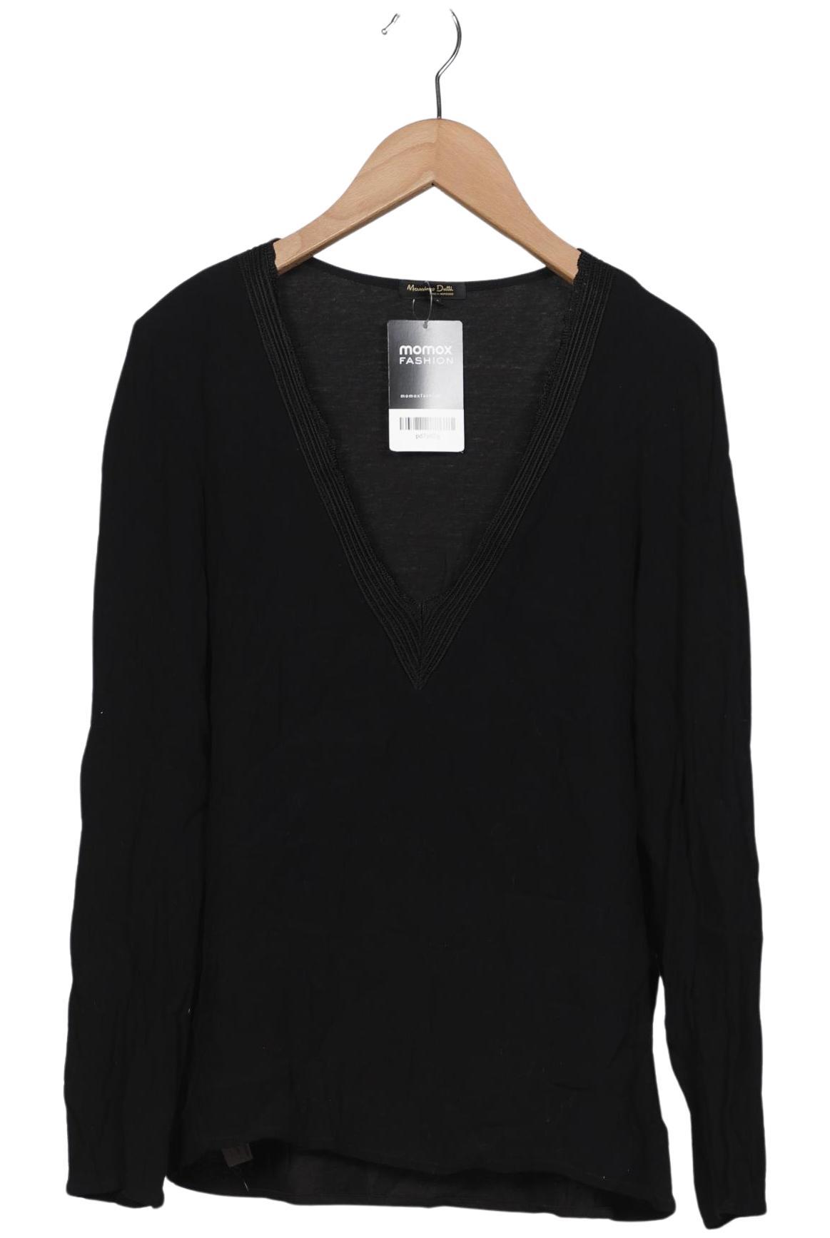 

Massimo Dutti Damen Langarmshirt, schwarz, Gr. 36