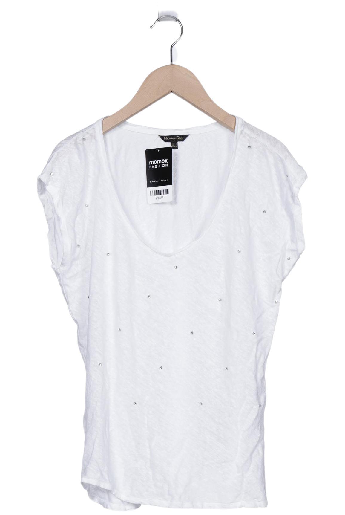 

Massimo Dutti Damen T-Shirt, weiß, Gr. 42