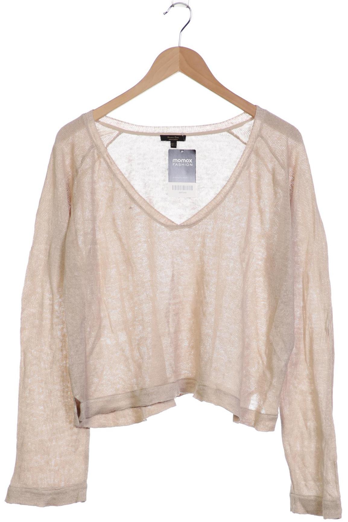 

Massimo Dutti Damen Pullover, cremeweiß, Gr. 42