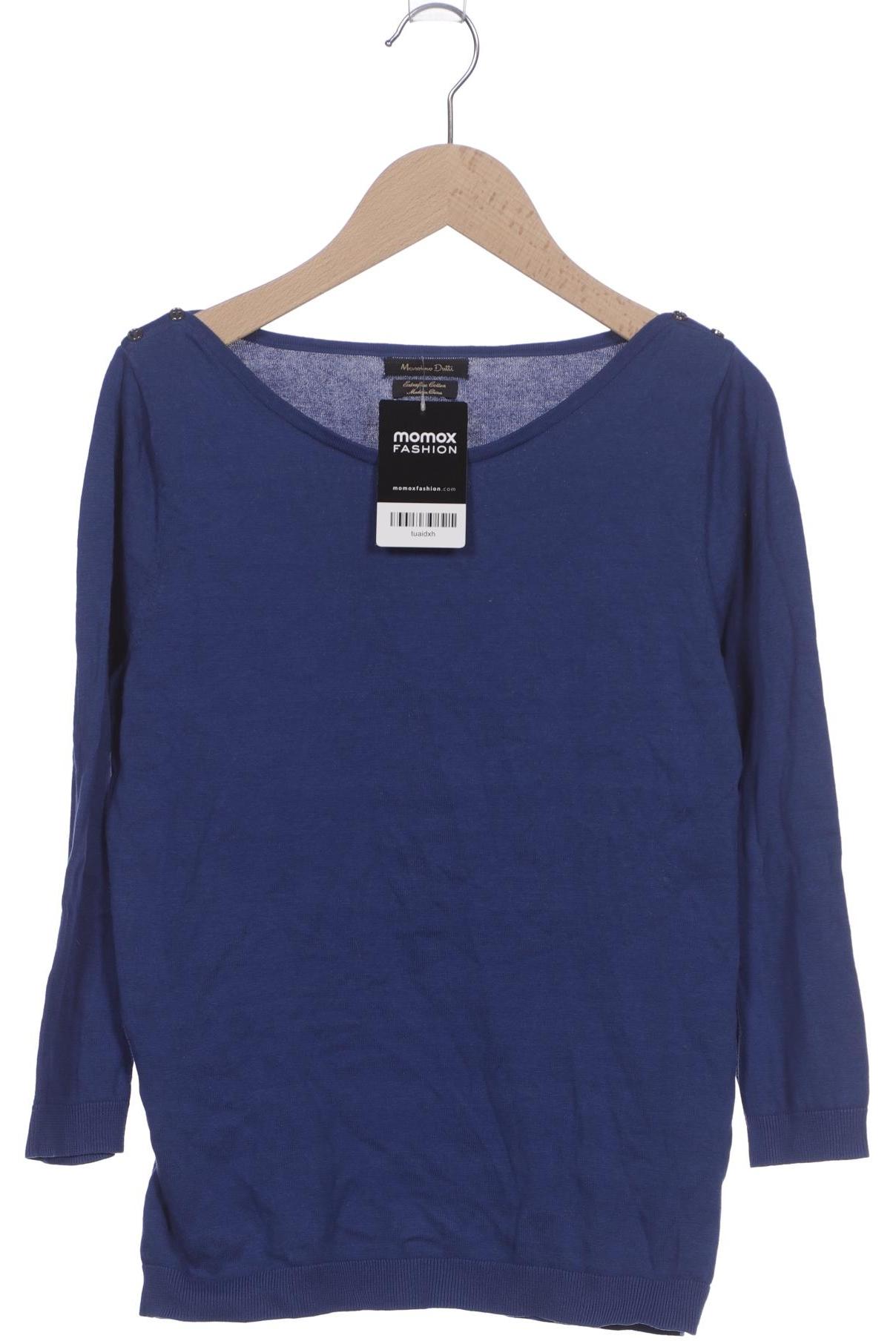 

Massimo Dutti Damen Langarmshirt, blau, Gr. 36