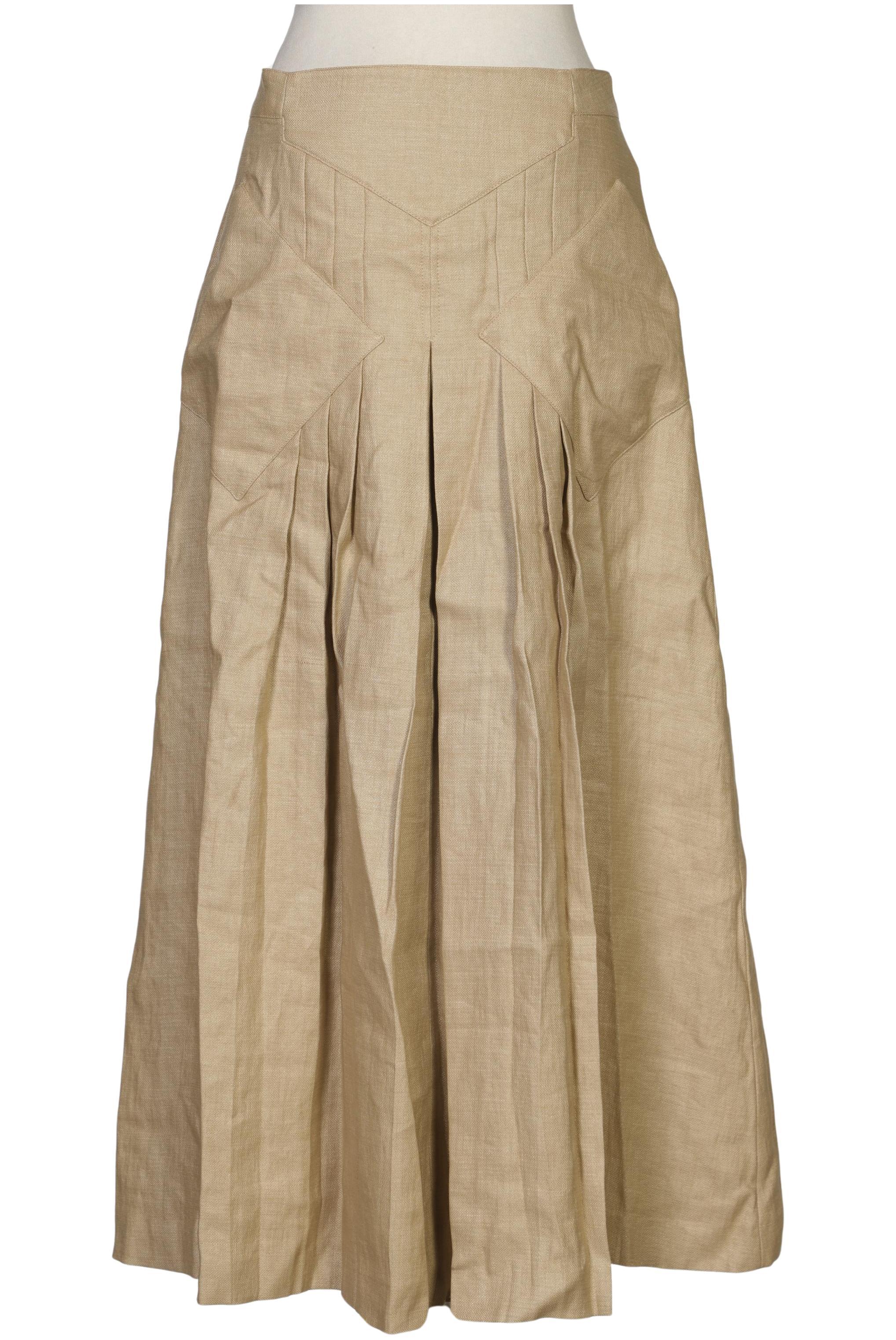 

Massimo Dutti Damen Rock, beige, Gr. 38