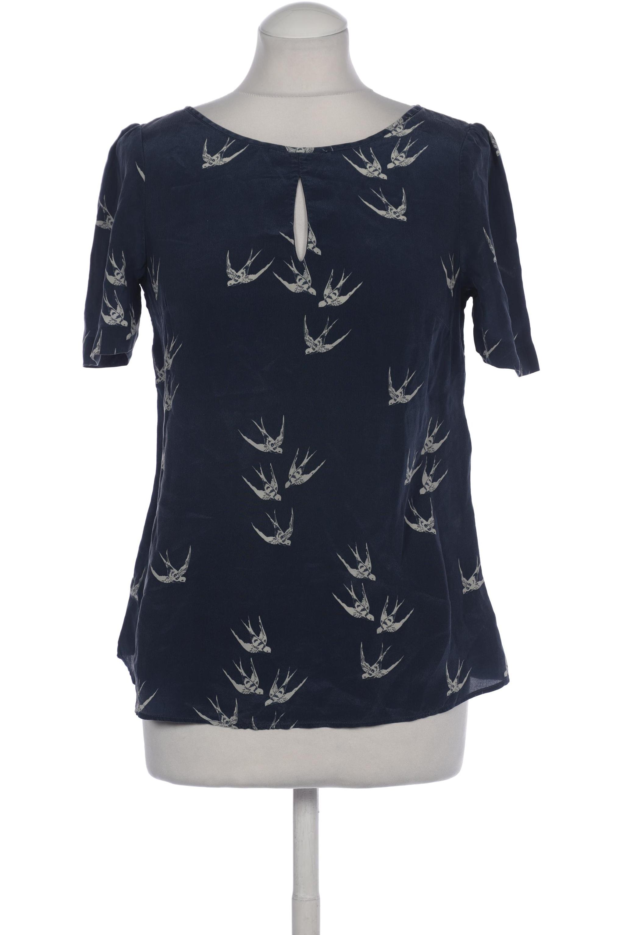 

Massimo Dutti Damen Bluse, marineblau, Gr. 36