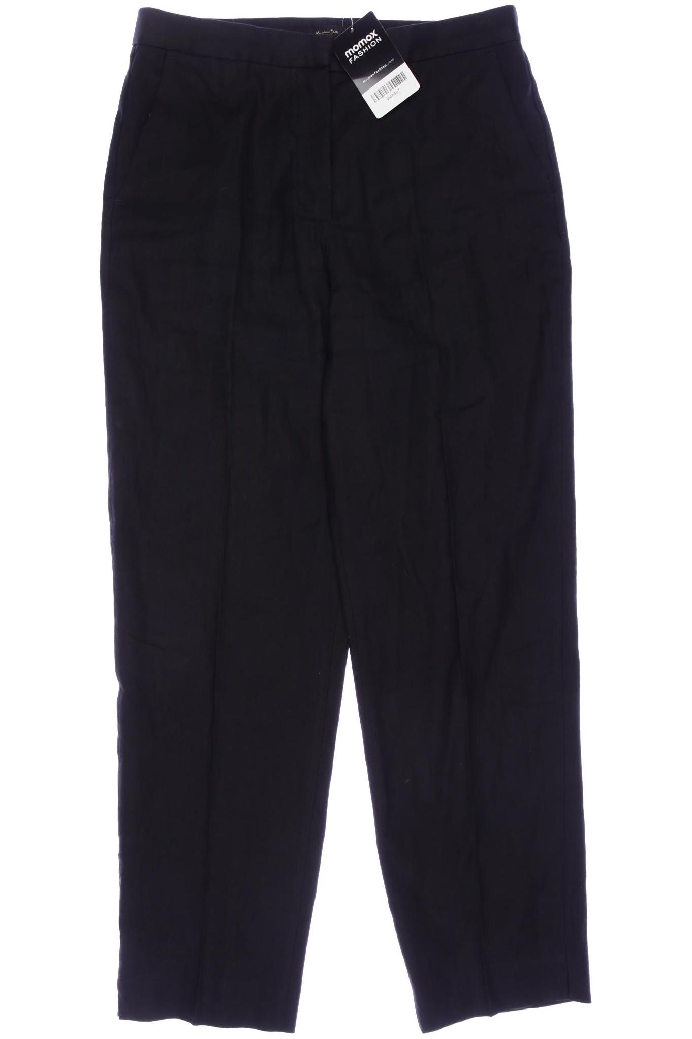 

Massimo Dutti Damen Stoffhose, schwarz, Gr. 38