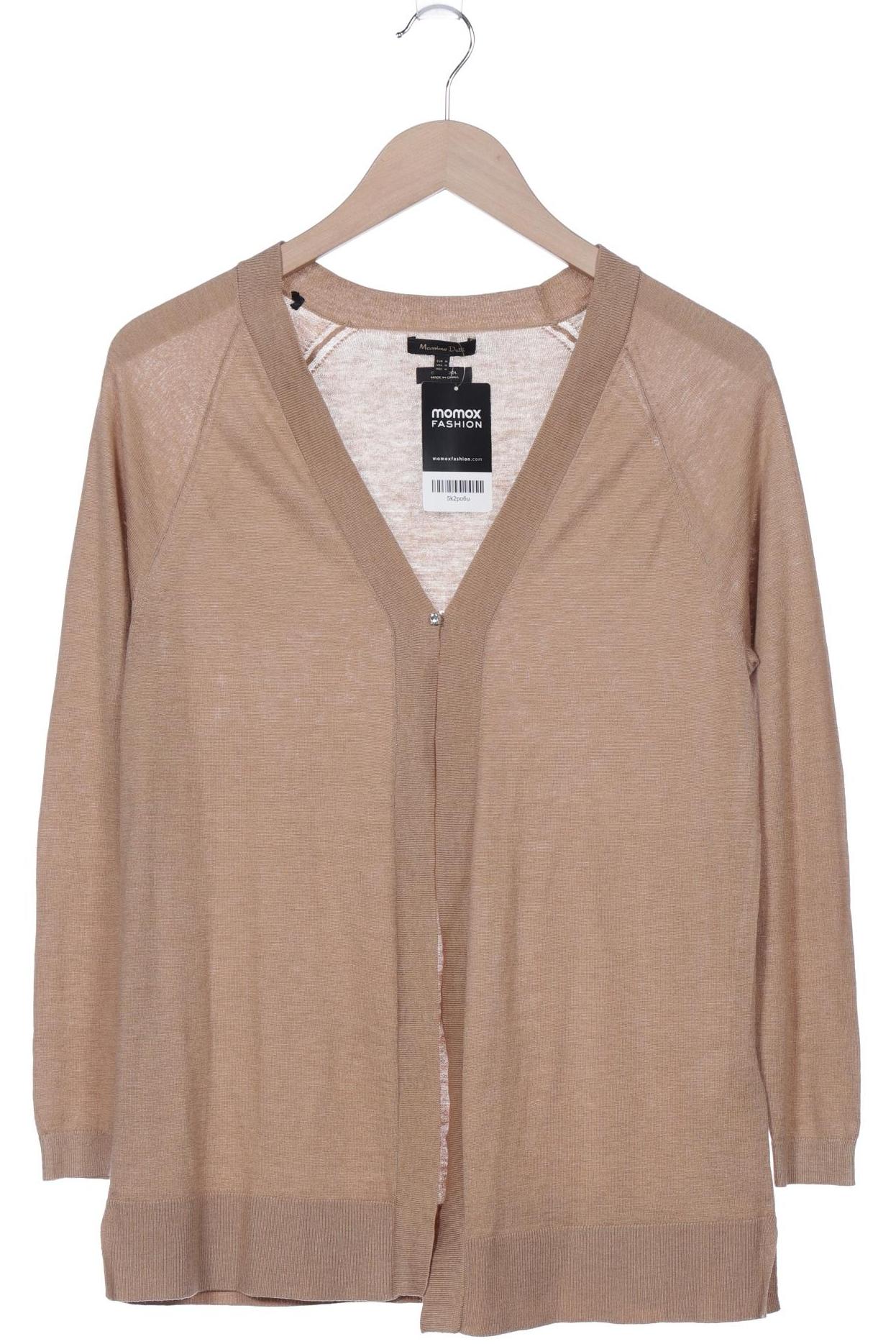 

Massimo Dutti Damen Strickjacke, beige, Gr. 38