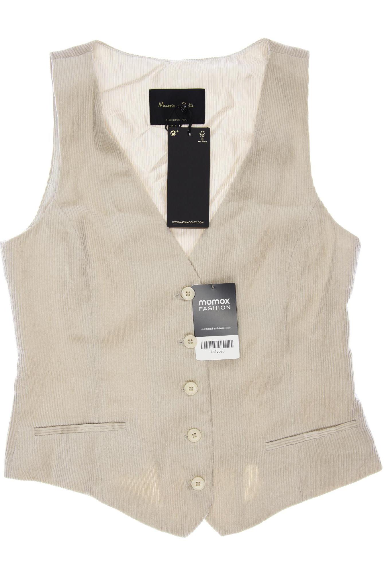 

Massimo Dutti Damen Weste, cremeweiß, Gr. 36