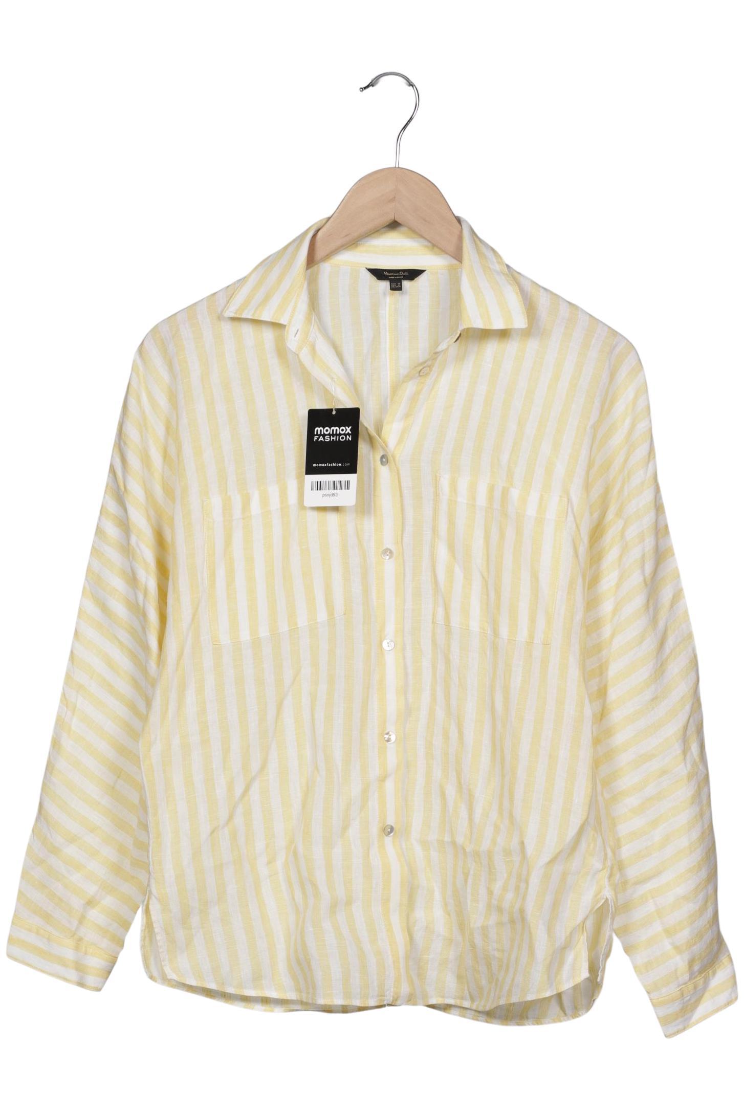 

Massimo Dutti Damen Bluse, cremeweiß, Gr. 34