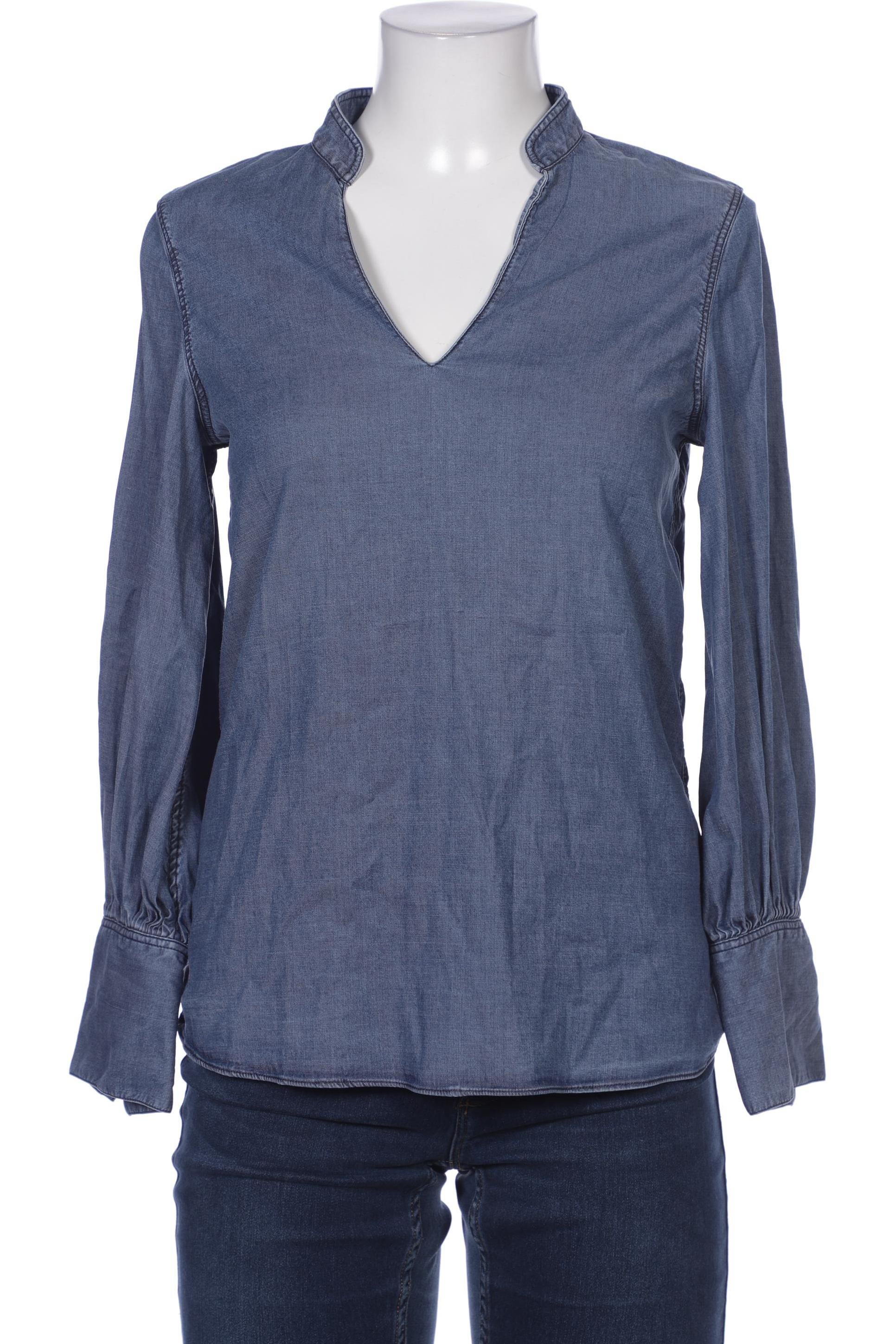 

Massimo Dutti Damen Bluse, blau, Gr. 38