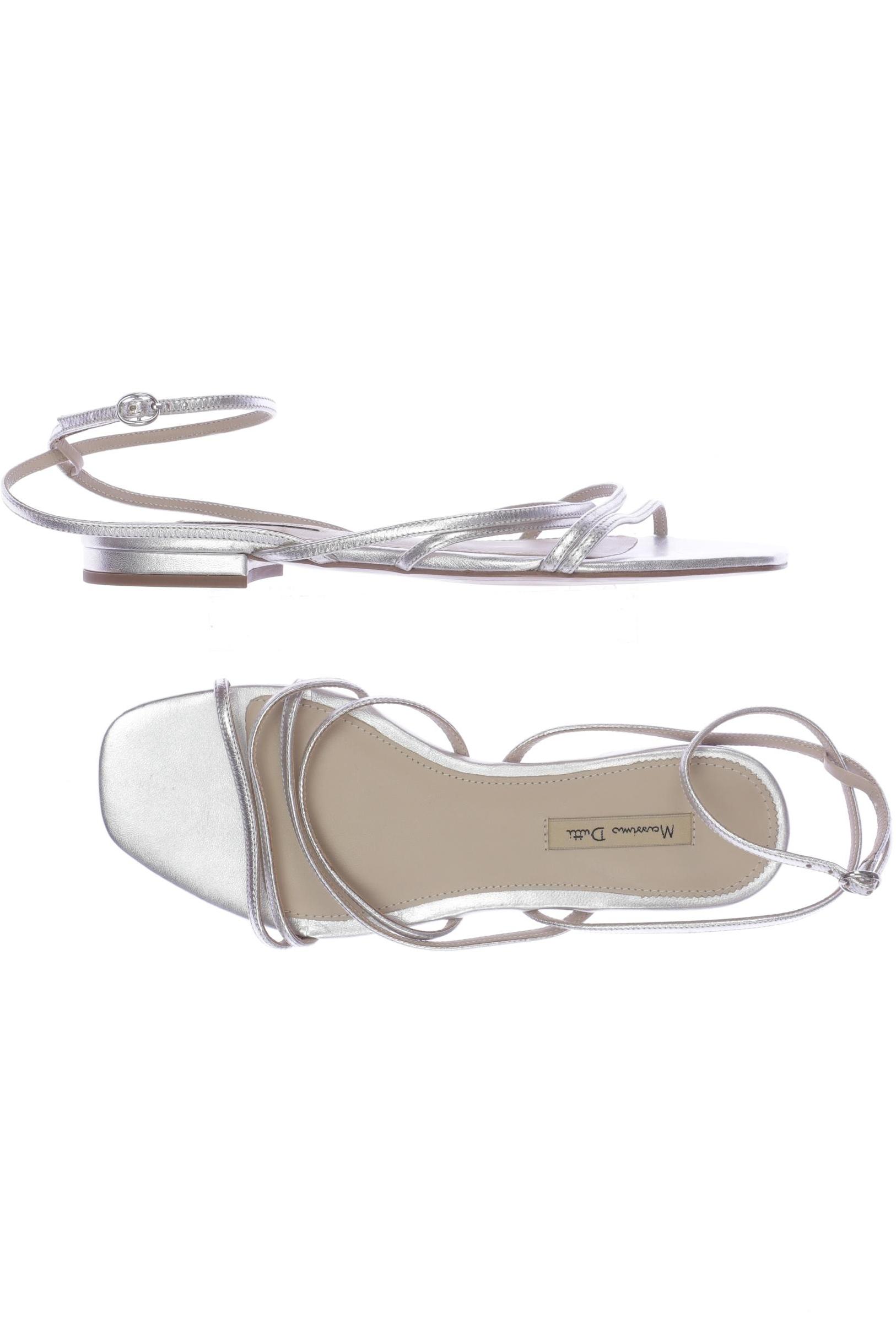 

Massimo Dutti Damen Sandale, silber, Gr. 36