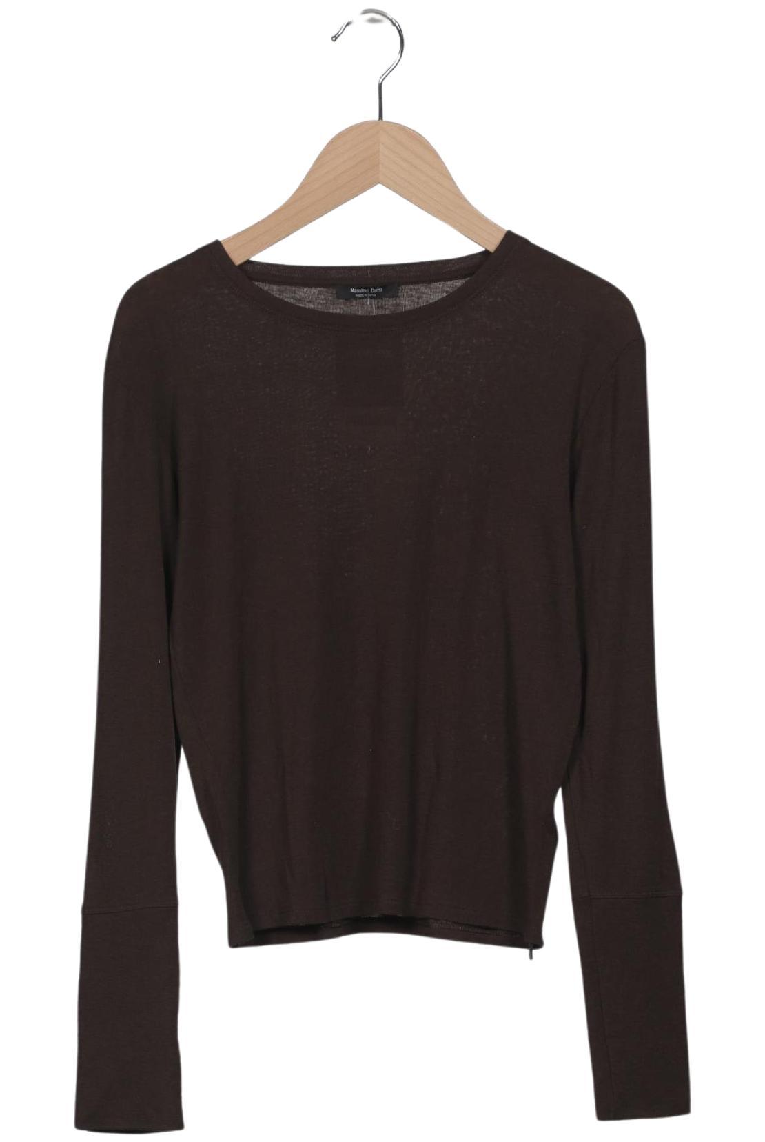 

Massimo Dutti Damen Langarmshirt, braun, Gr. 34
