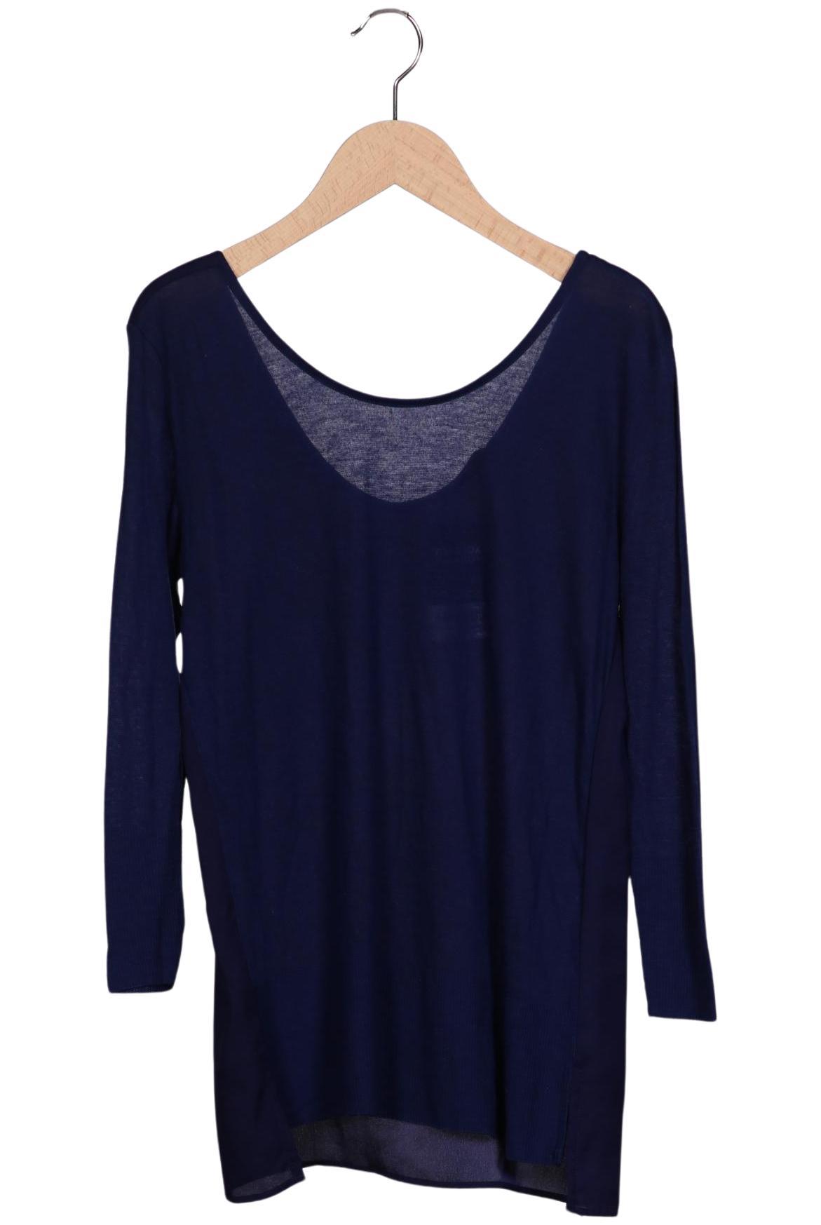 

Massimo Dutti Damen Langarmshirt, marineblau, Gr. 42