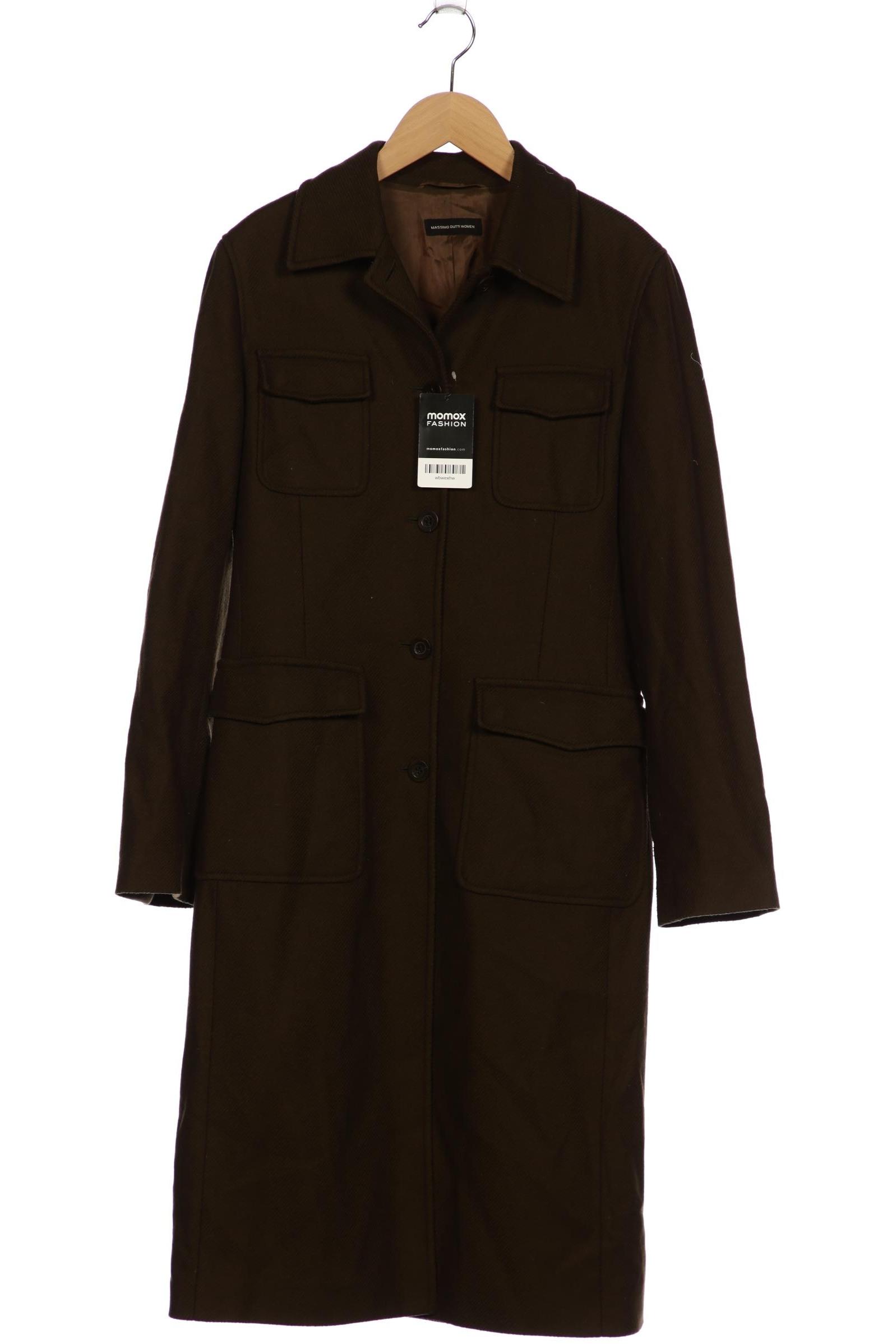 

Massimo Dutti Damen Mantel, grün, Gr. 40