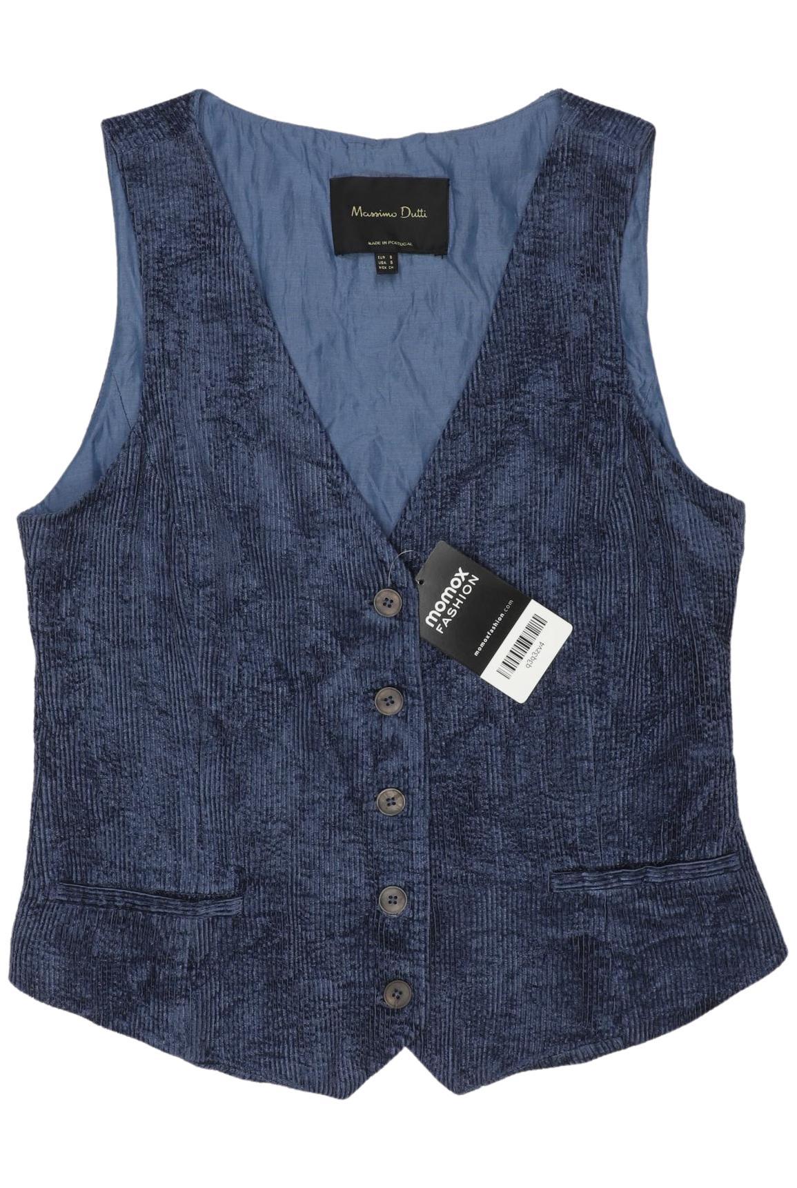 

Massimo Dutti Damen Weste, blau, Gr. 36