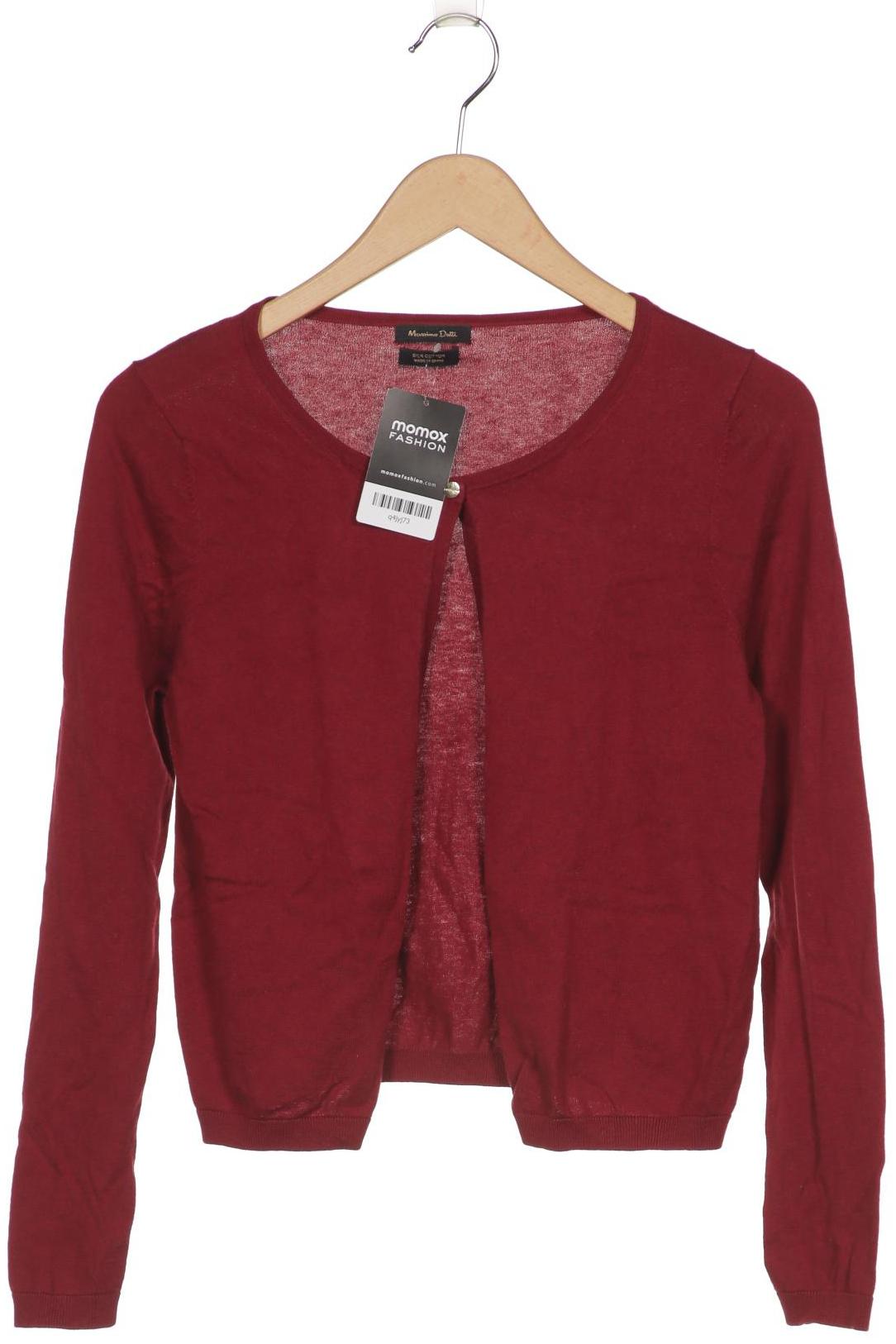 

Massimo Dutti Damen Strickjacke, bordeaux, Gr. 36