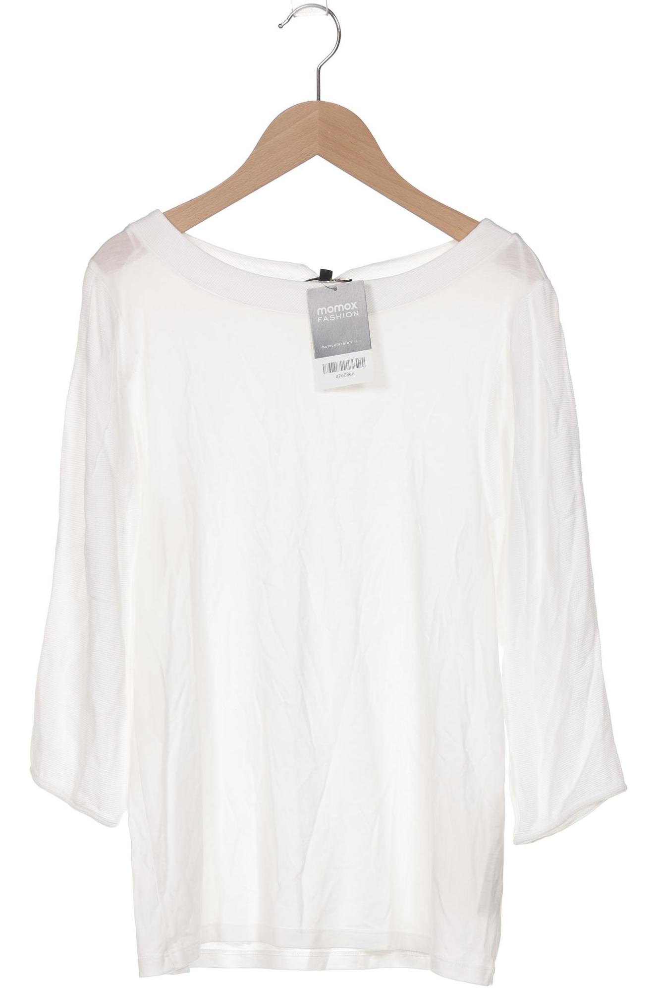 

Massimo Dutti Damen Langarmshirt, weiß, Gr. 36