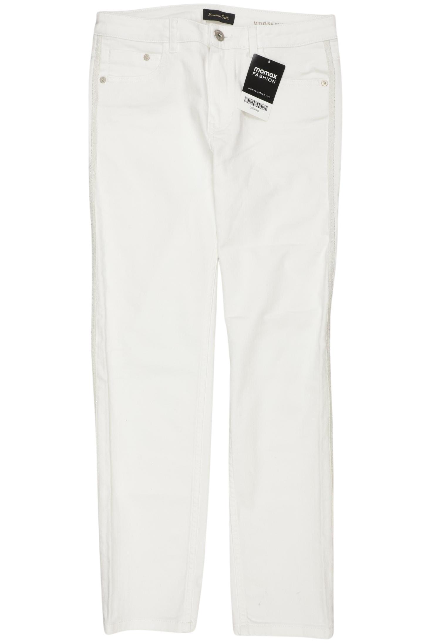 

Massimo Dutti Damen Jeans, weiß, Gr. 36