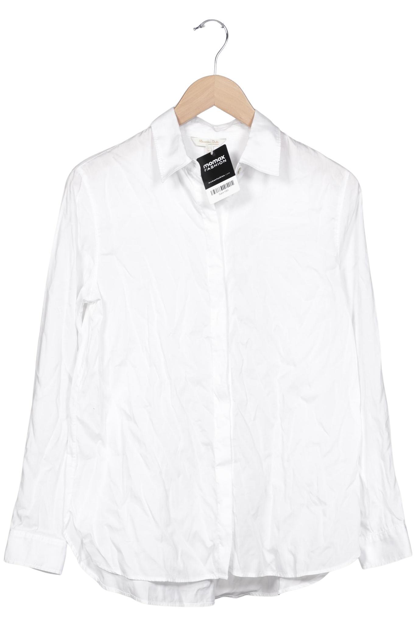 

Massimo Dutti Damen Bluse, weiß, Gr. 38