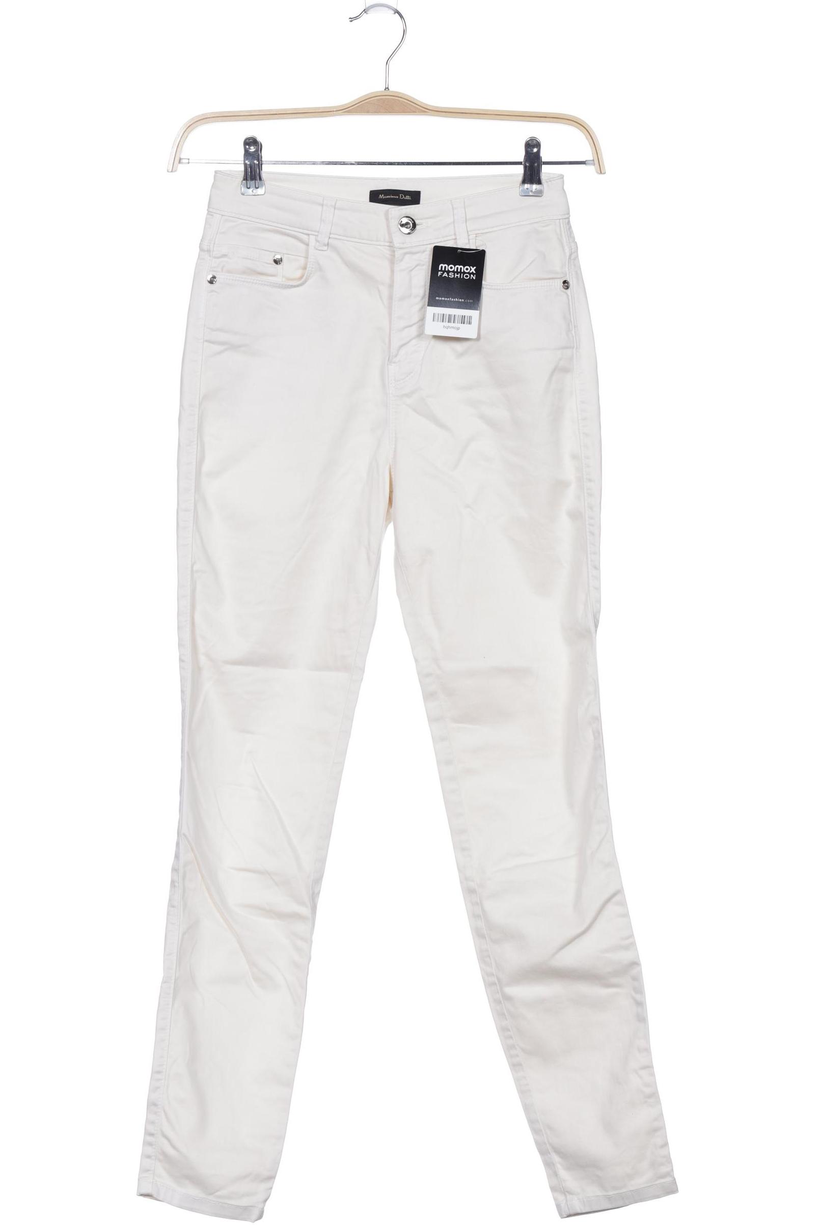 

Massimo Dutti Damen Jeans, cremeweiß, Gr. 36