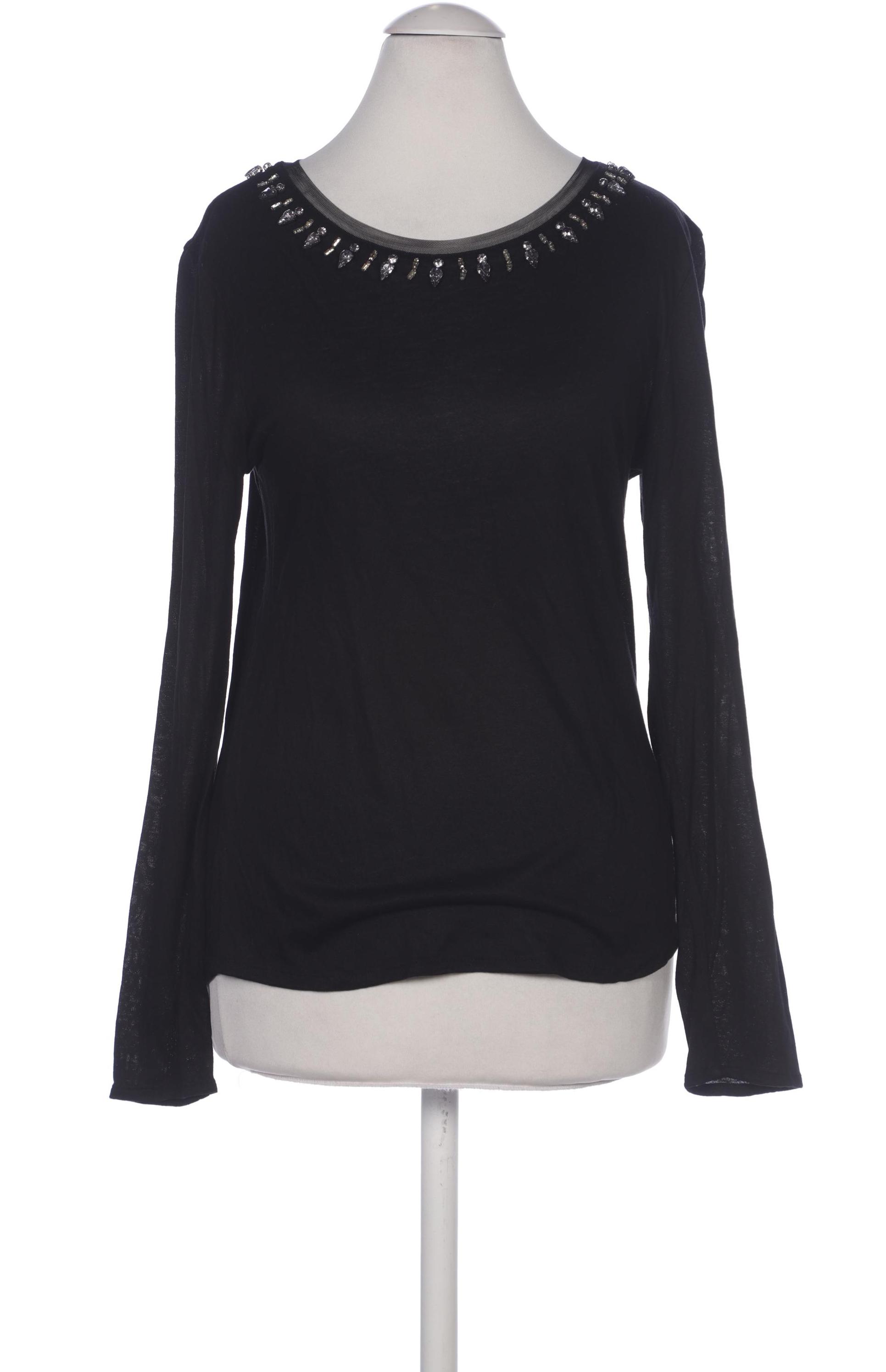 

Massimo Dutti Damen Langarmshirt, schwarz, Gr. 34